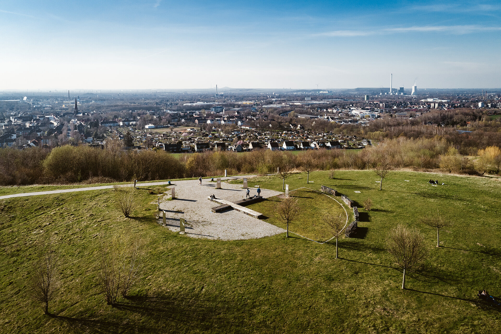 Luftbild vom Tippelsberg in Bochum.