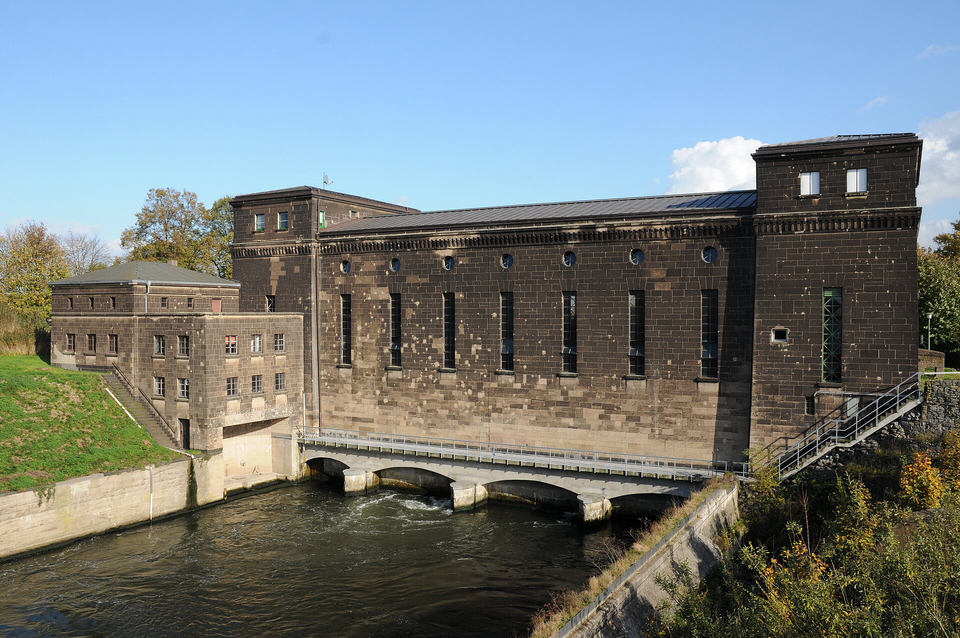 Wasserkraftwerk Raffelberg in Mülheim.