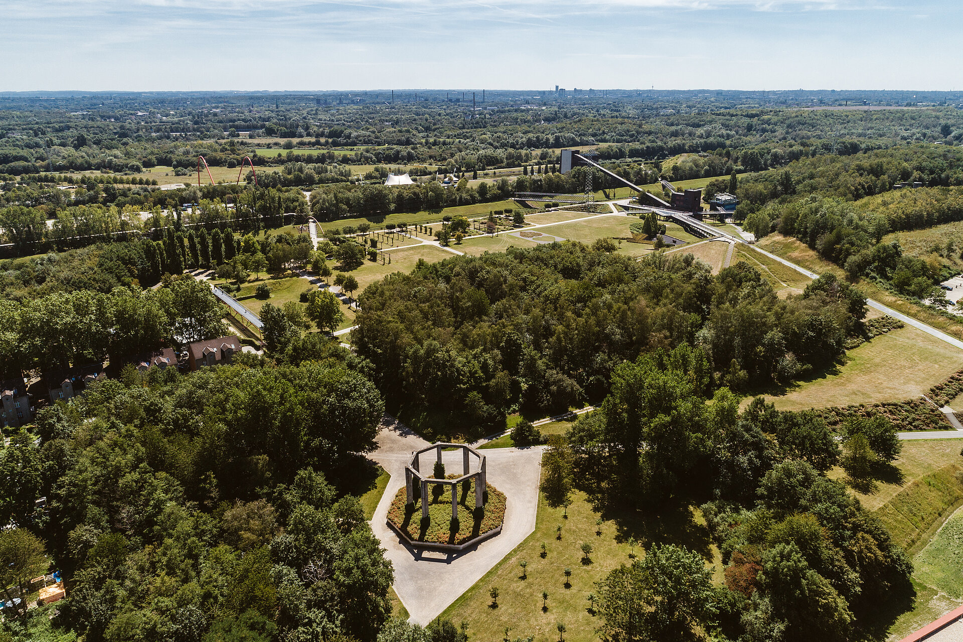 Blick über den Nordsternpark Gelesenkirchen.