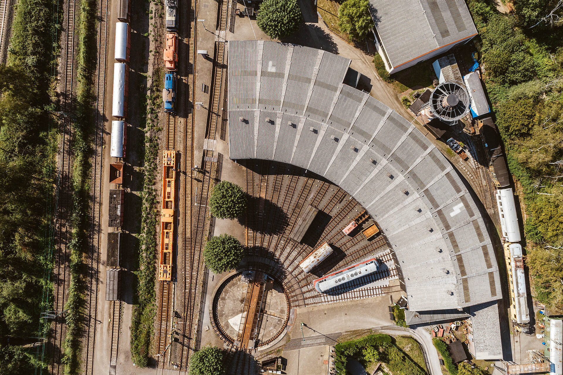 Das Eisenbahnmuseum Bochum ist ein Ankerpunkt auf der Route Industriekultur.