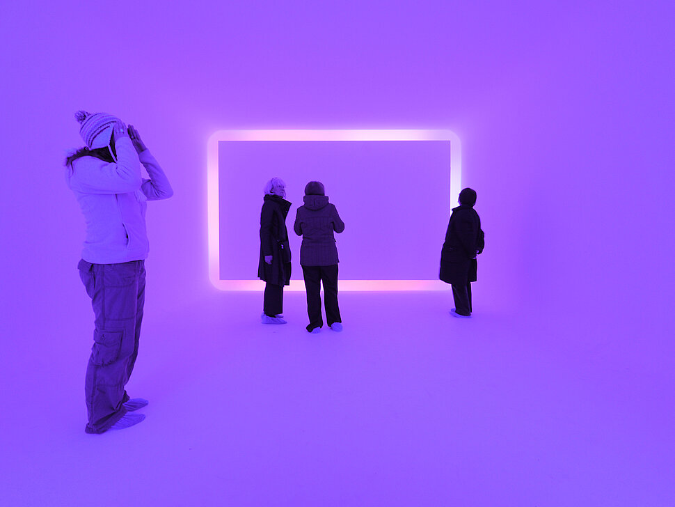 Das Werk "Floater 99" von James Turrell wird im Zentrum für Internationale Lichtkunst in Unna gezeigt.