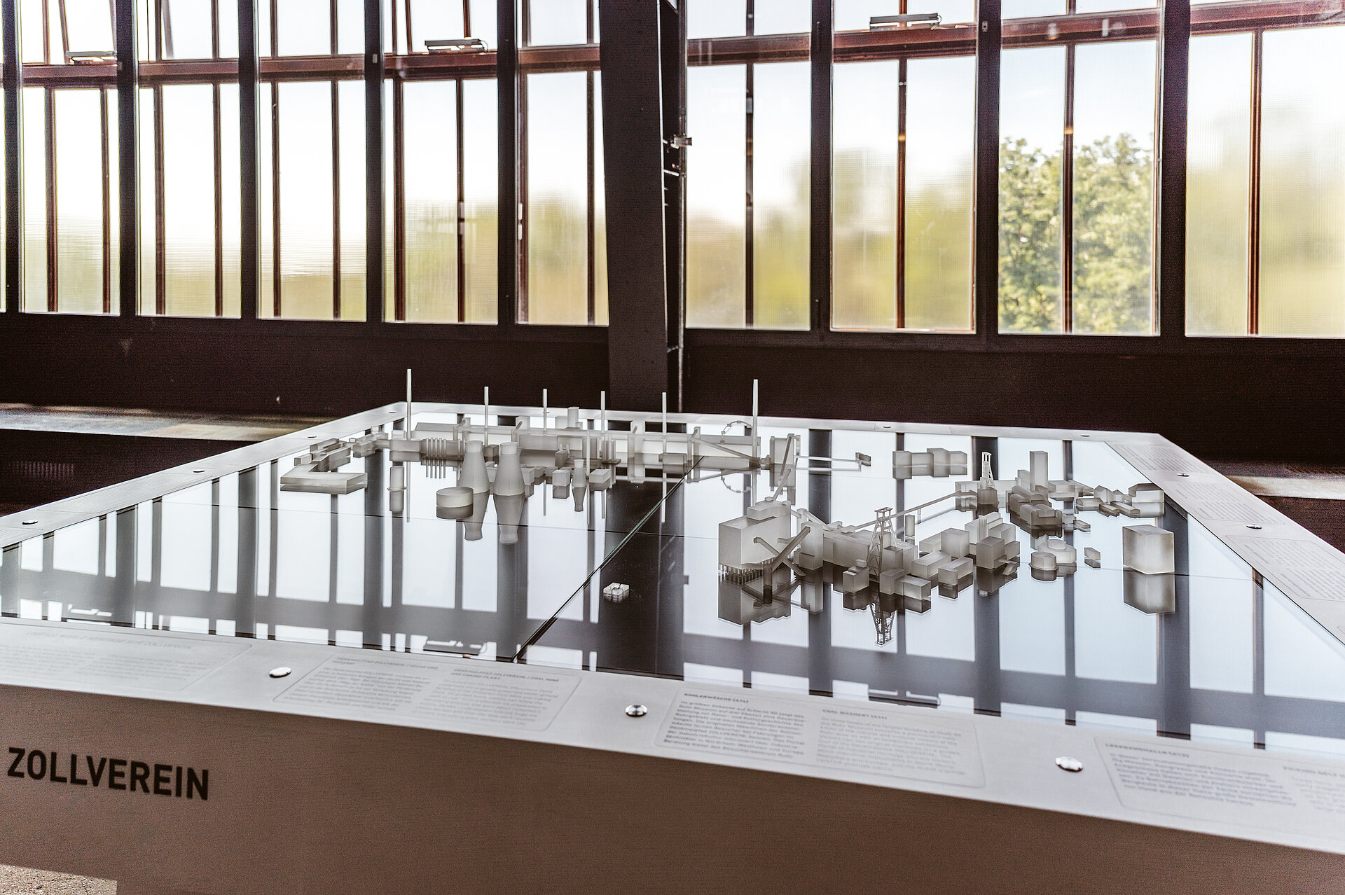 Das Zollverein-Gelände in einem Modell, das im Besucherzentrum ausgestellt ist.