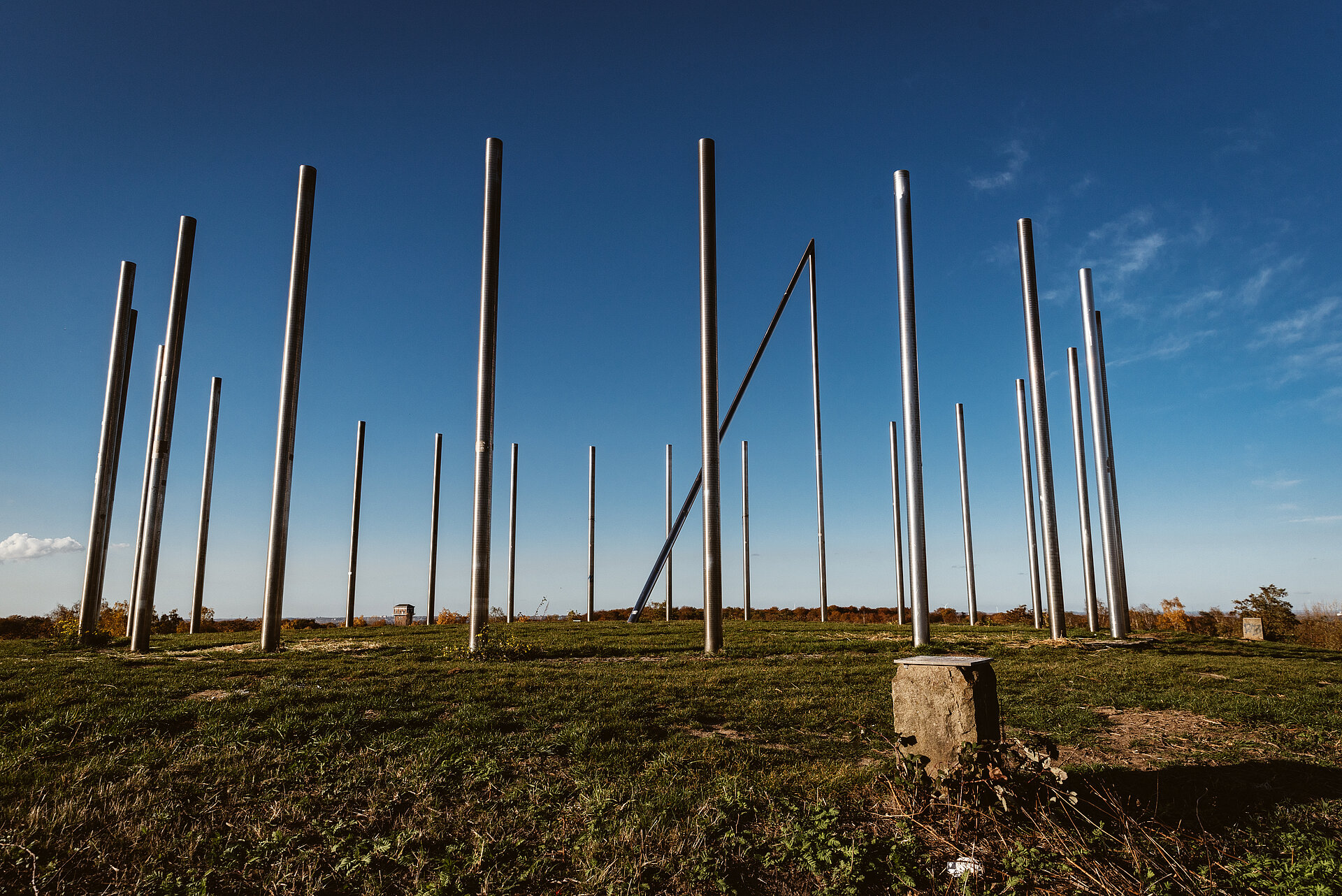 Sonnenuhr auf der Halde Schwerin in Castrop-Rauxel.