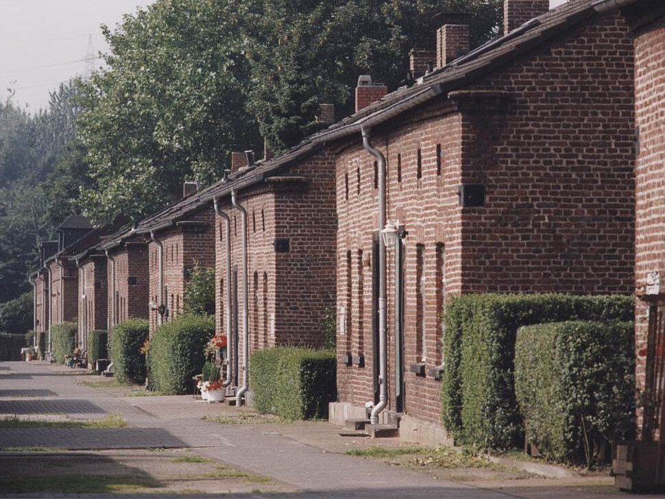 Blick in die Siedlung Eisenheim, die älteste Arbeitersiedlung im Ruhrgebiet.