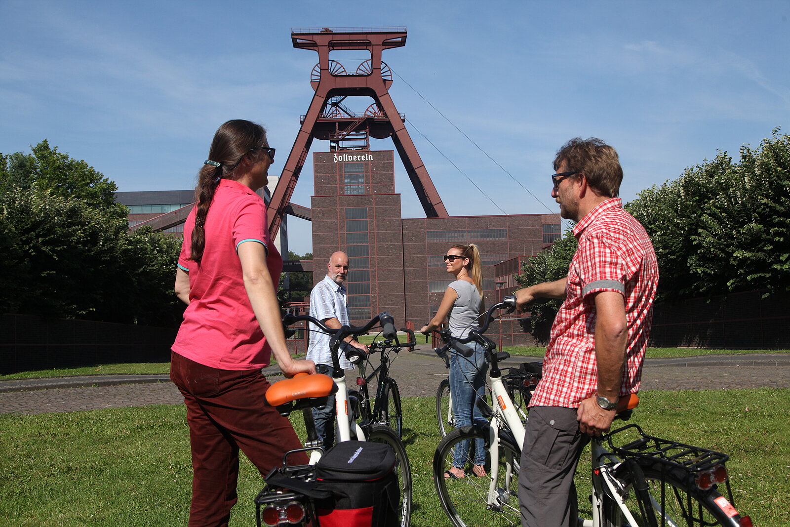Ein beliebtes Ziel für Radfahrer ist auch das UNESCO-Welterbe Zollverein in Essen. 