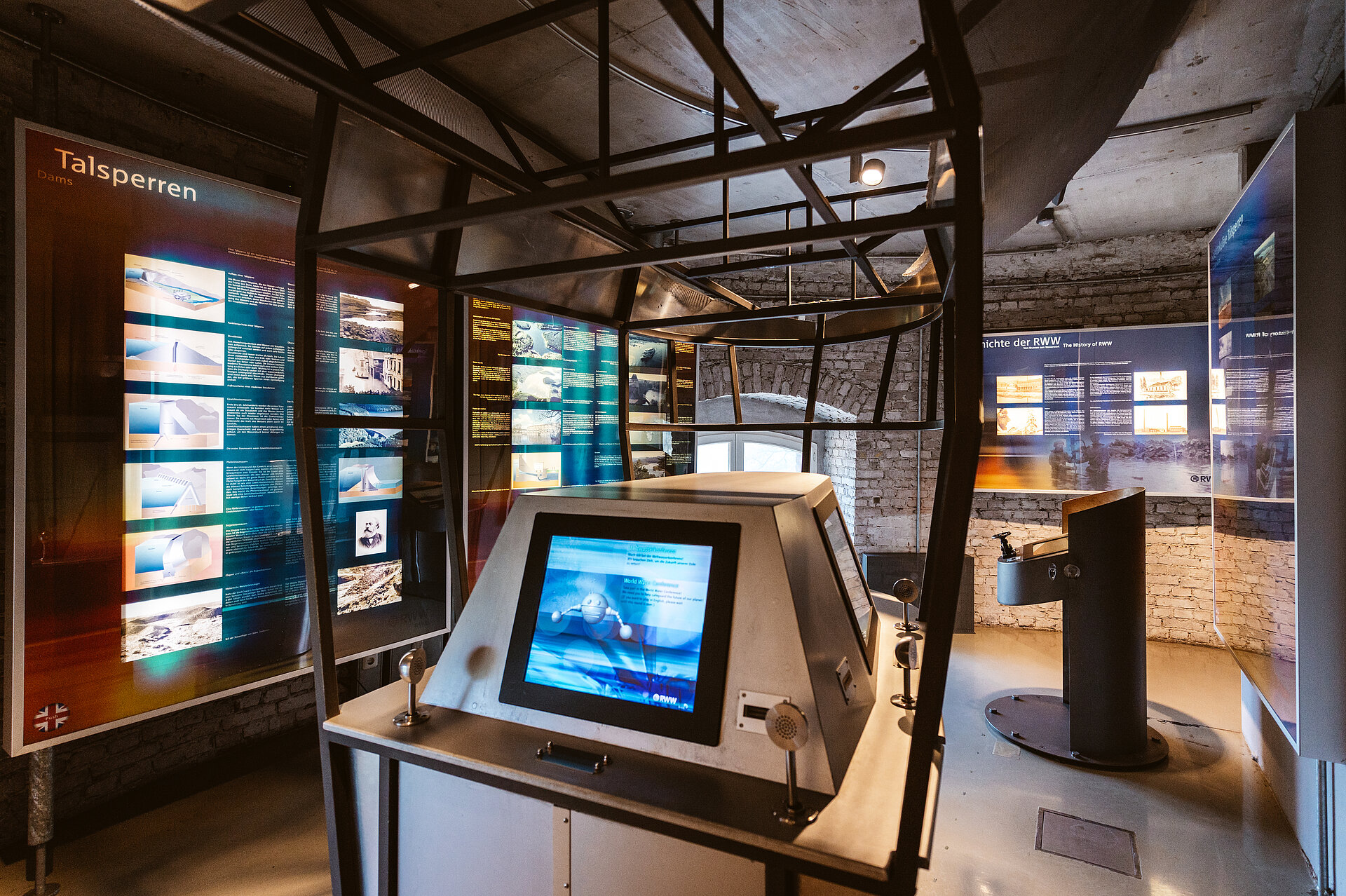 Blick in die multimediale Ausstellung.