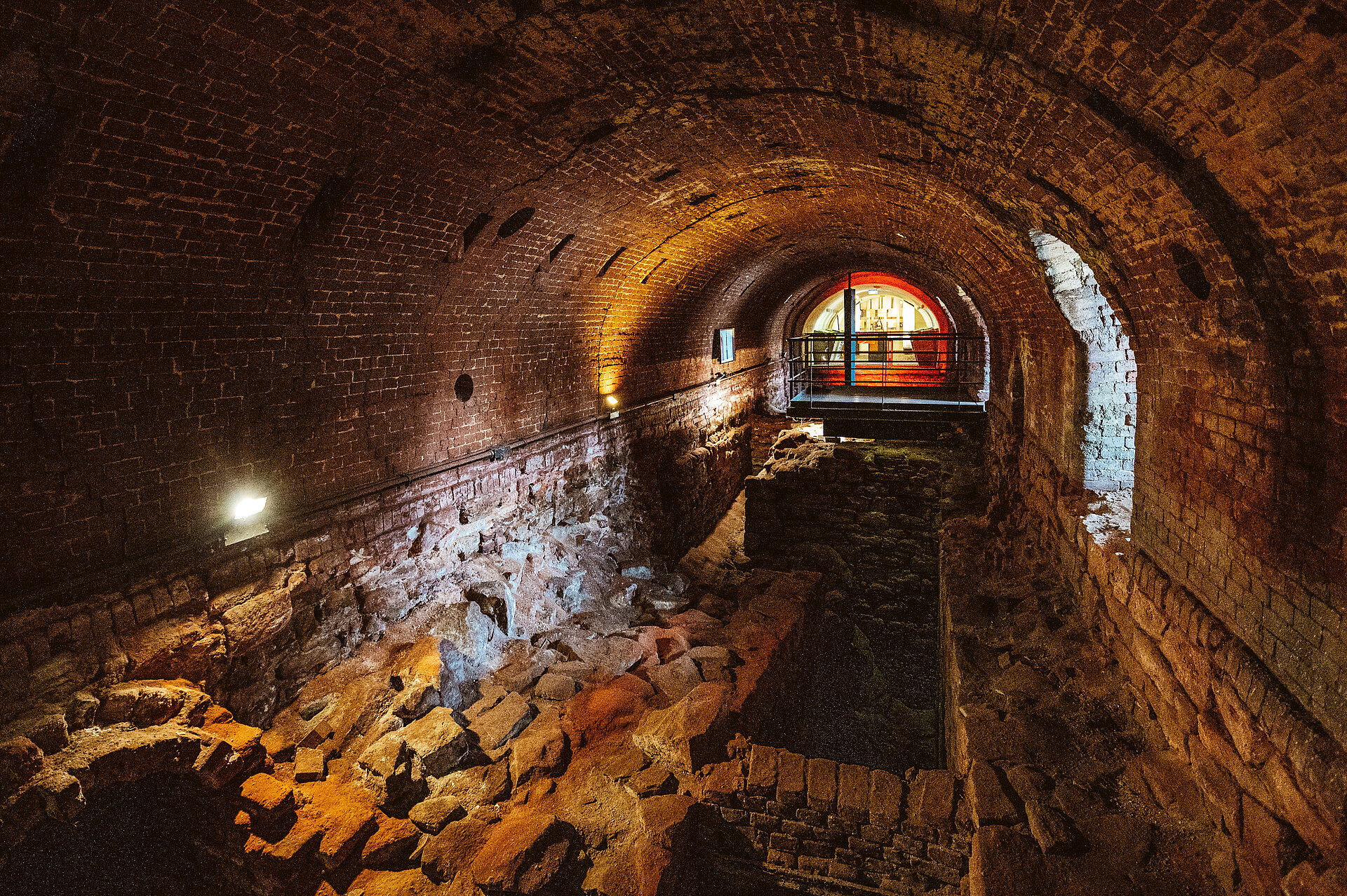 Blick in die Ausstellungsbereiche der Zeche Nachtigall in Witten.