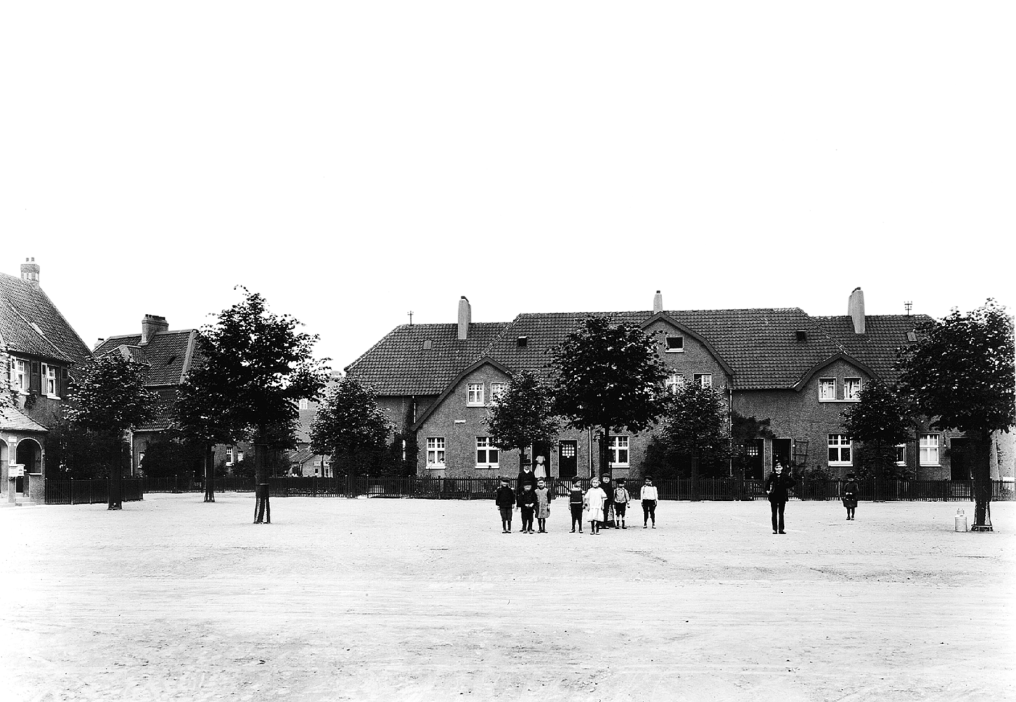 Krupp-Platz in der Margarethensiedlung in Duisburg.