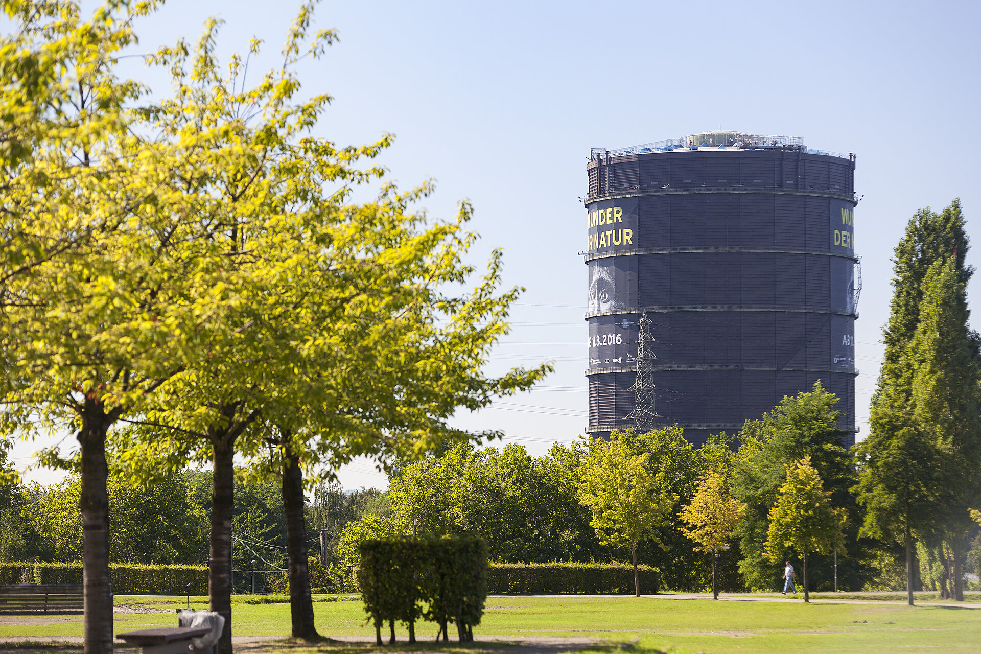 Außenansicht des Gasometer Oberhausen.