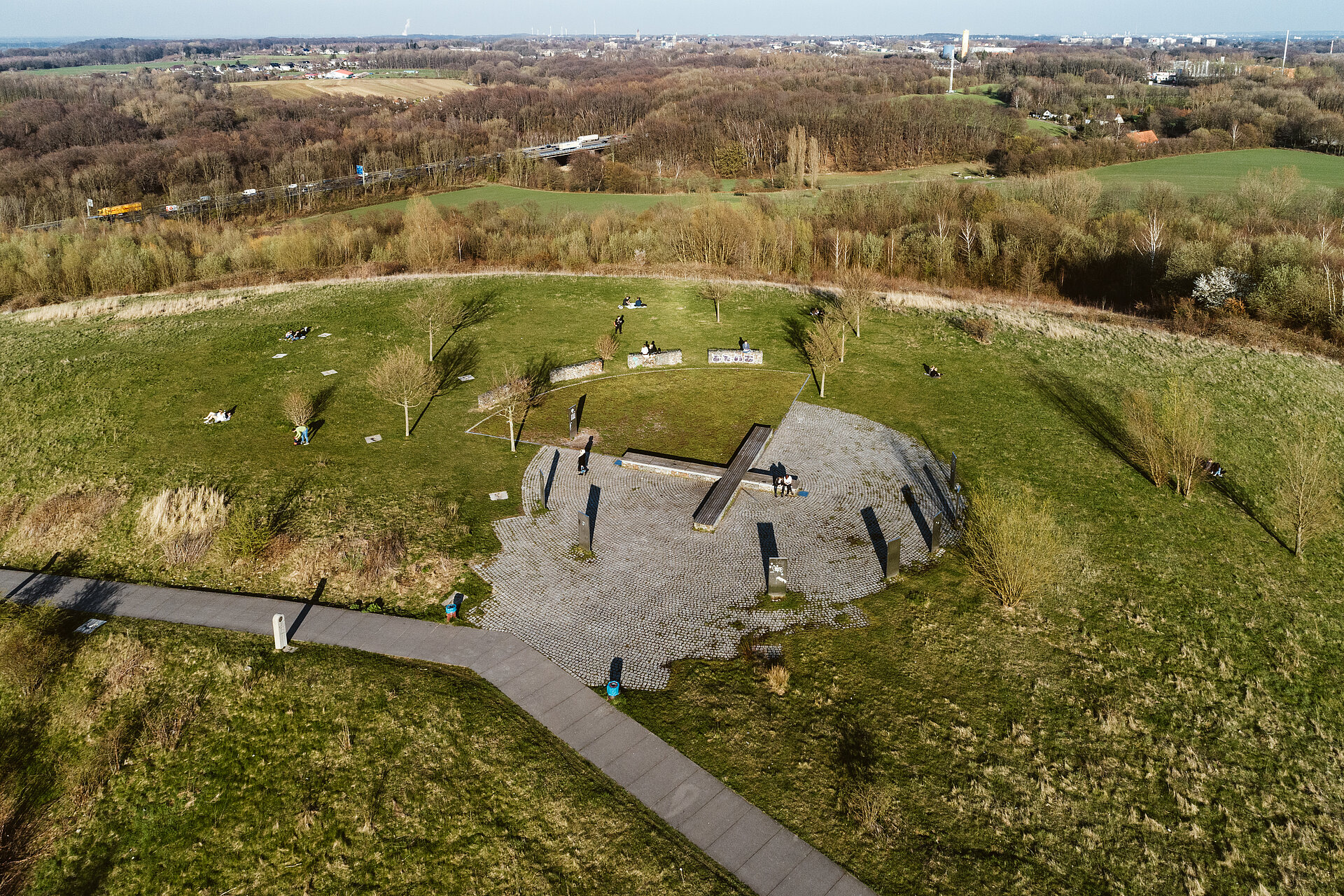Luftbild vom Tippelsberg in Bochum.