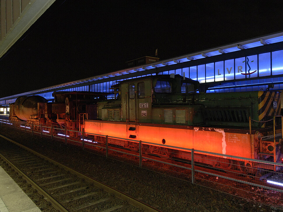 Der Museumsbahnsteig am Hauptbahnhof Oberhausen.