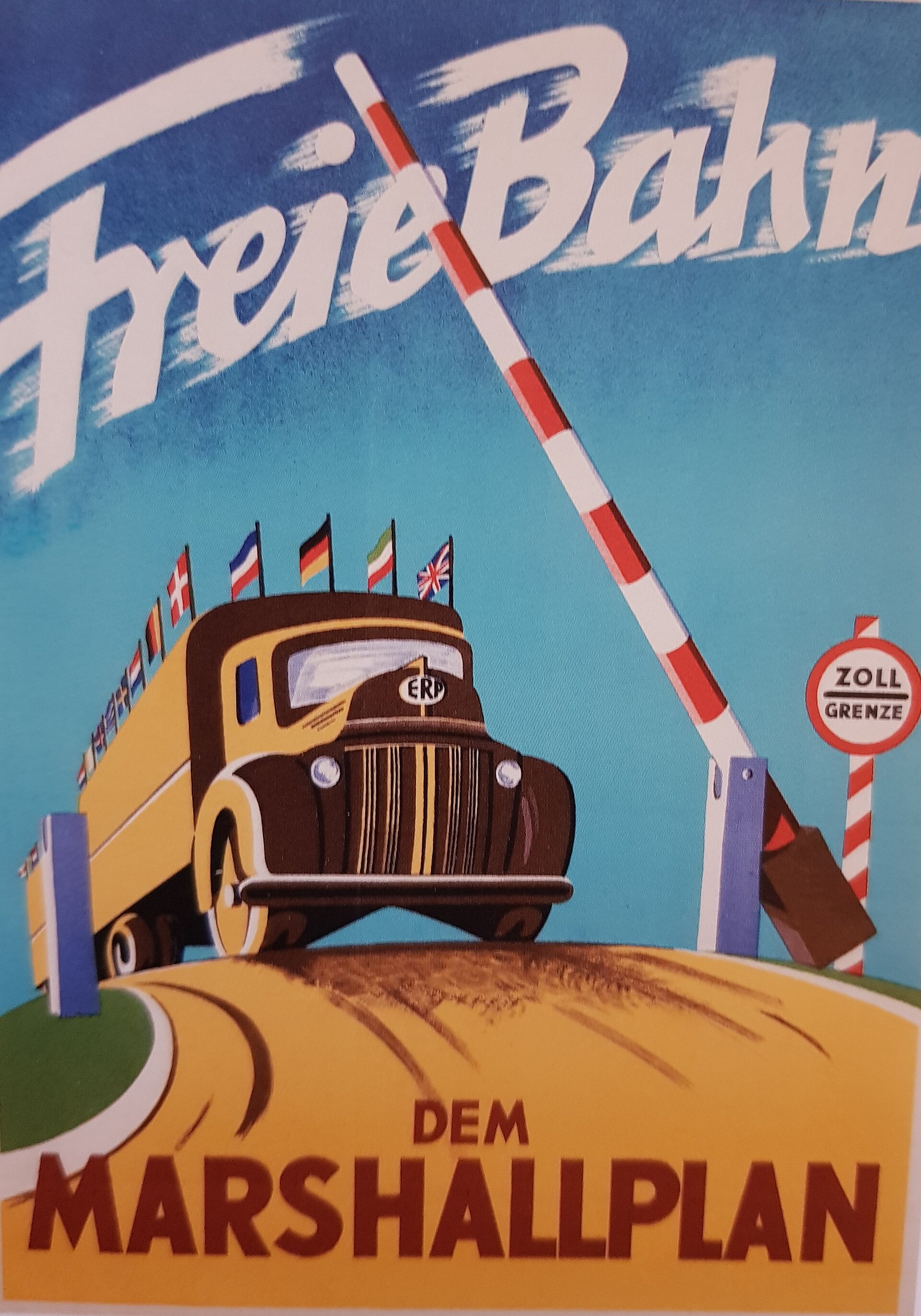 Plakat zum Marshallplan, 1950.