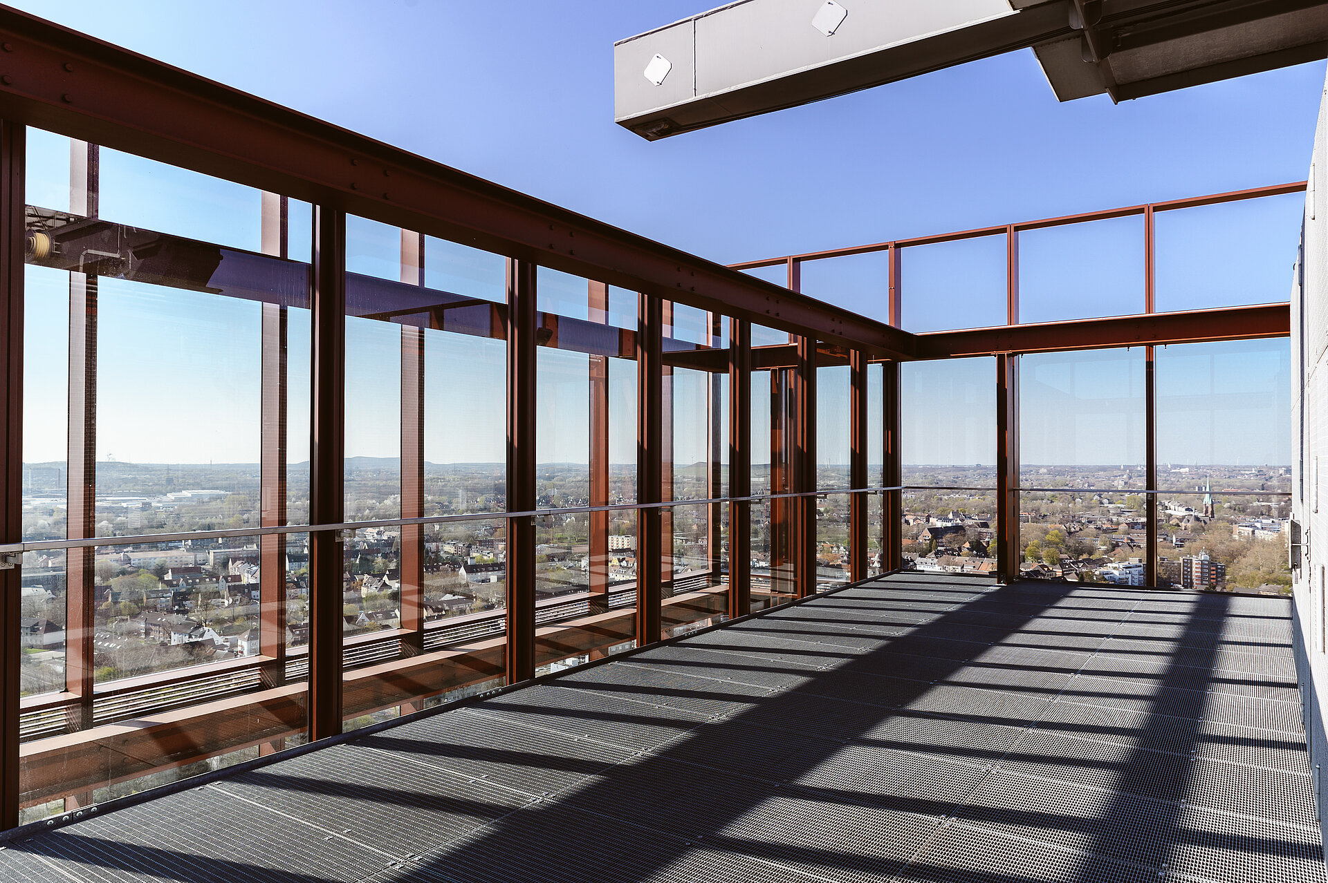 Aussichtsplattform auf dem Nordsternturm in Gelsenkirchen.