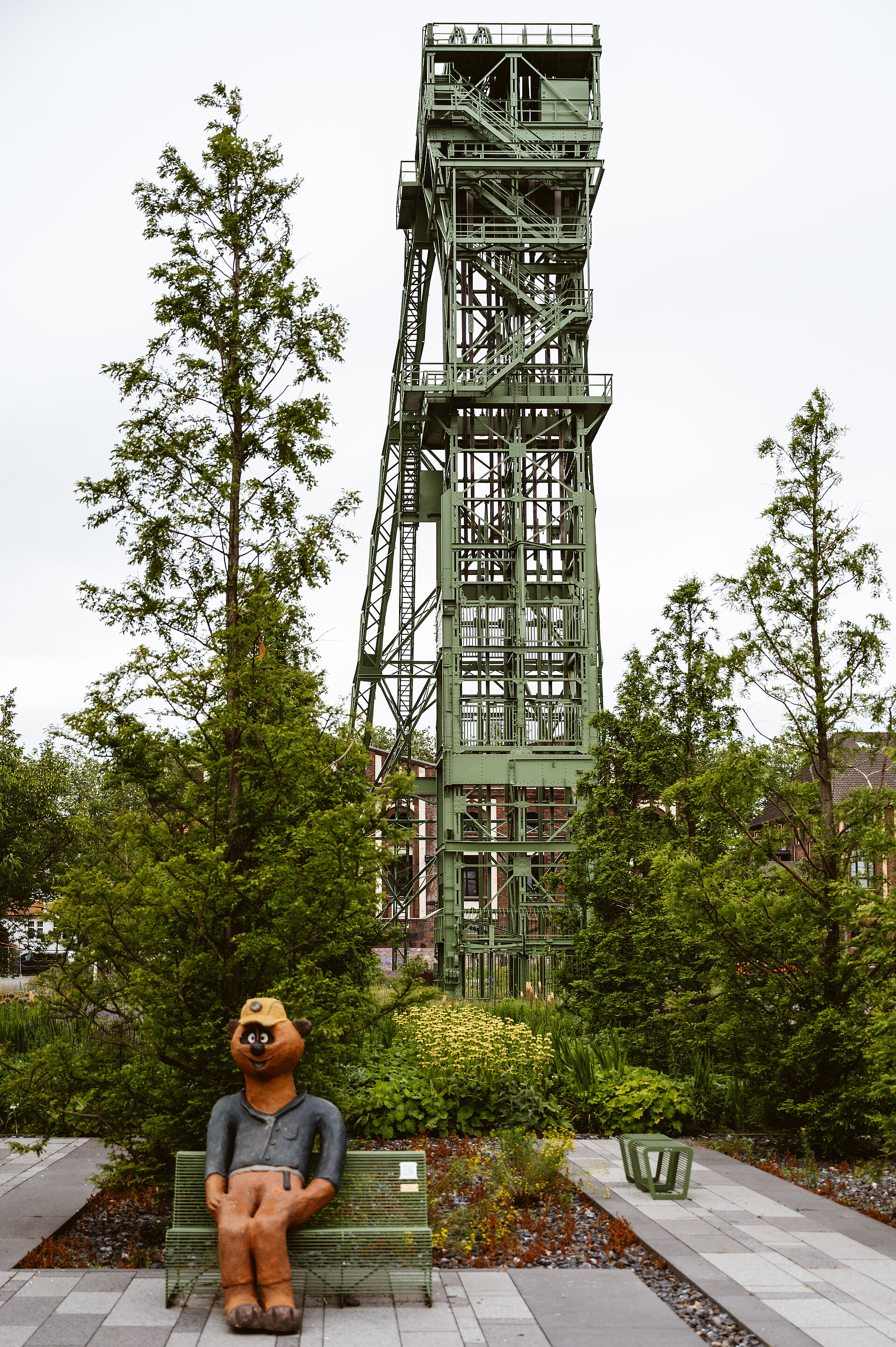 Unterwegs im Zechenpark Friedrich Heinrich.