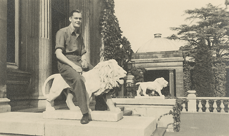 Die besetzte Villa Hügel im Jahr 1946.