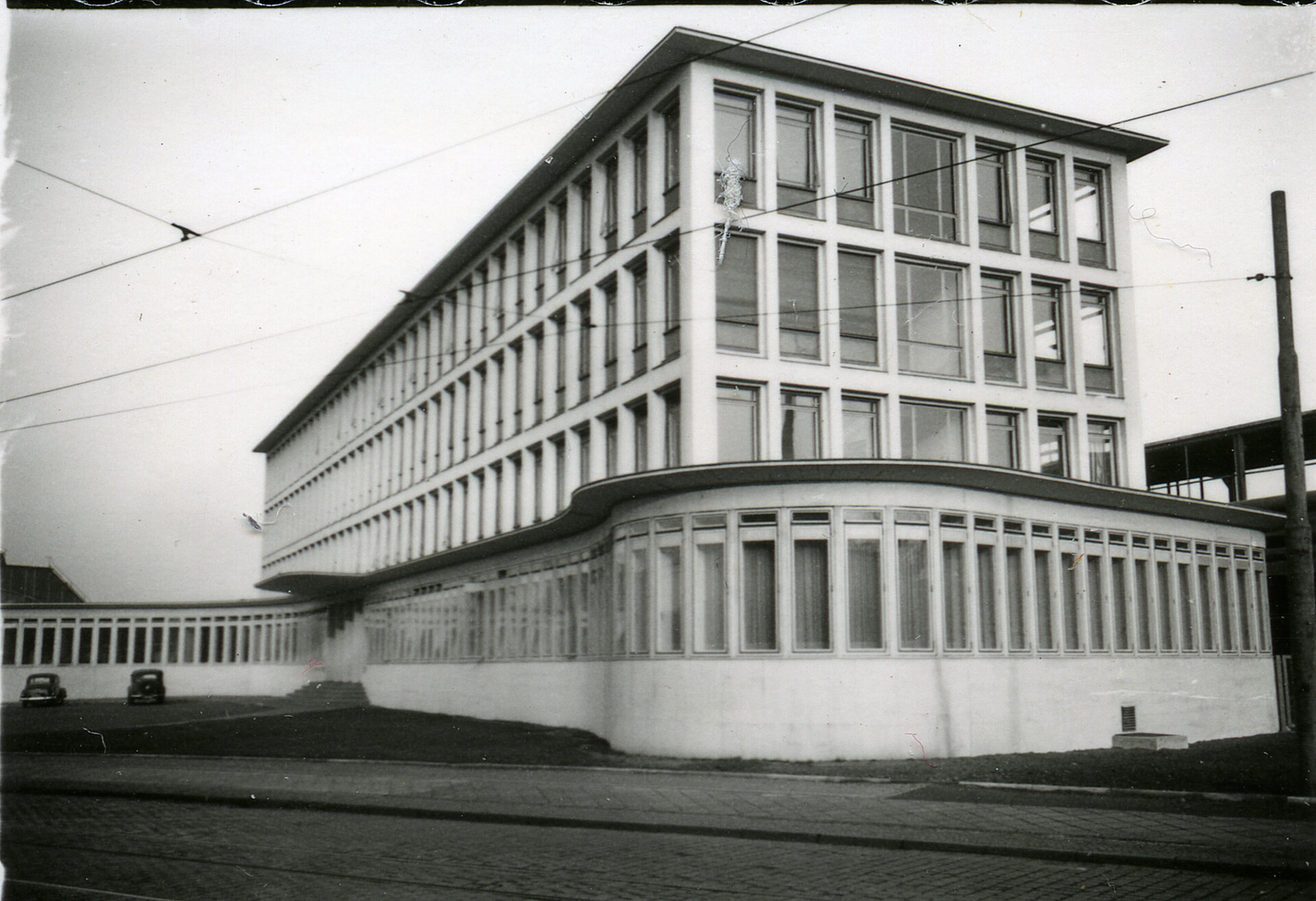 Ehemaliges Verwaltungsgebäude Thyssen-Draht, 1953.