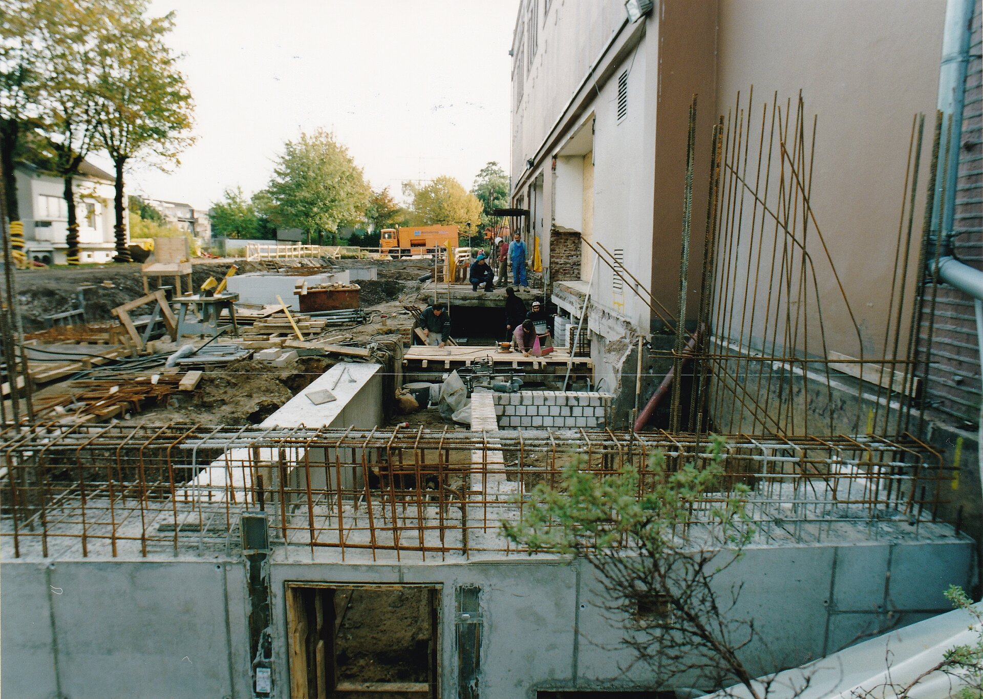Die Umbauphase im Jahr 2000.