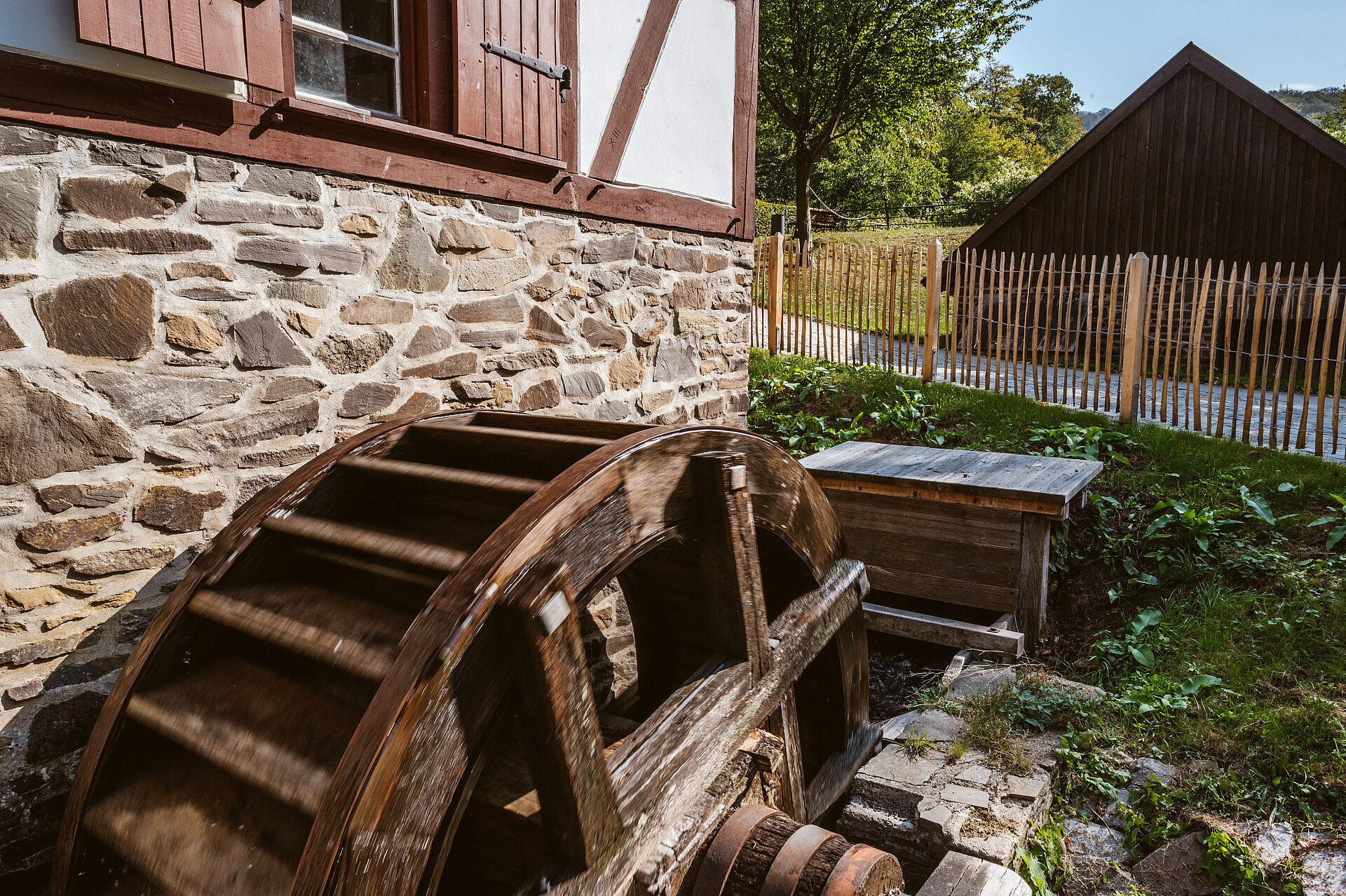 Wassermühle im Freilichtmuseum Hagen.