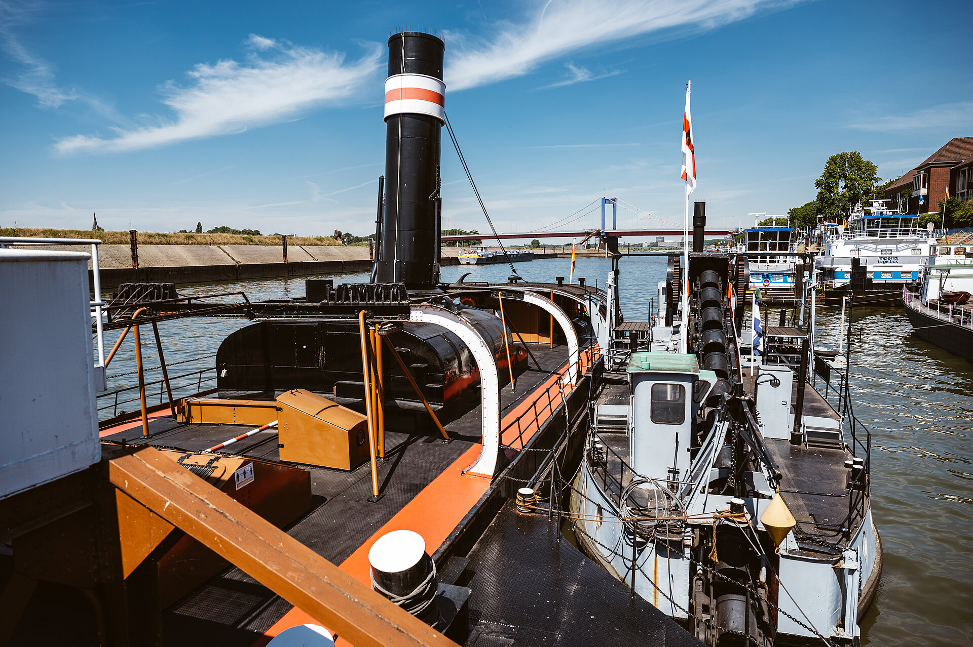 Auf dem Museumsschiff "Oscar Huber".