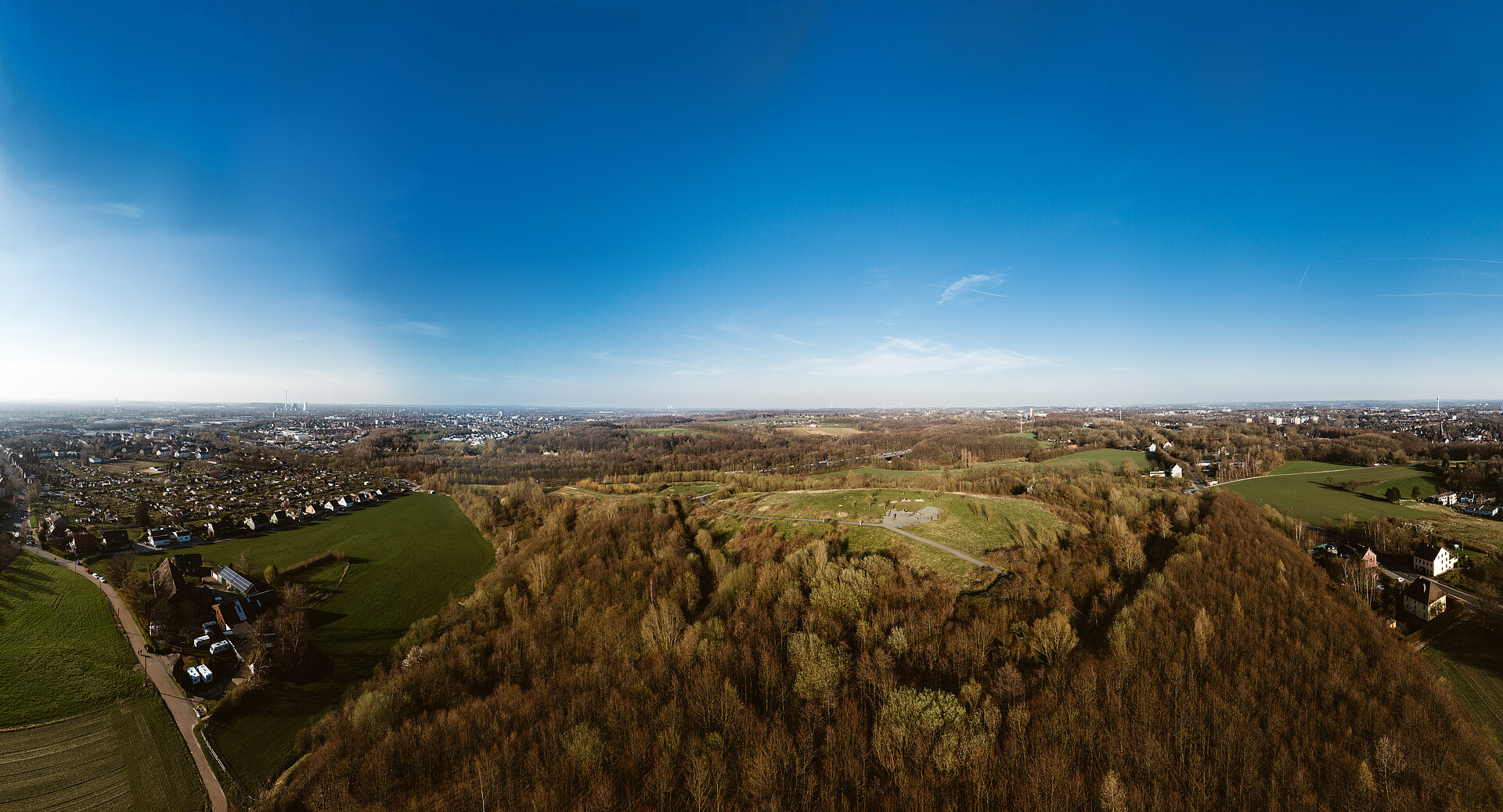 Luftbild vom Tippelsberg in Bochum.