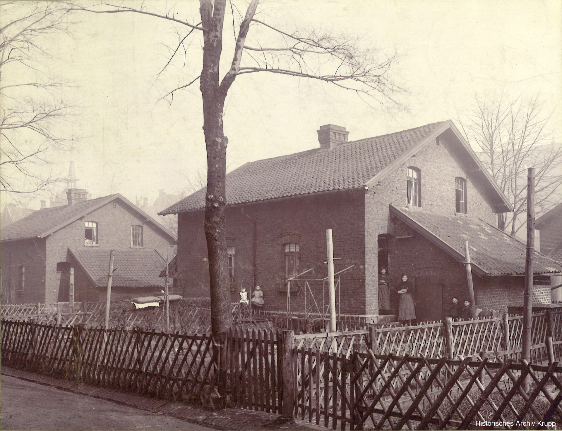 Die Siedlung Stahlhausen um 1910.