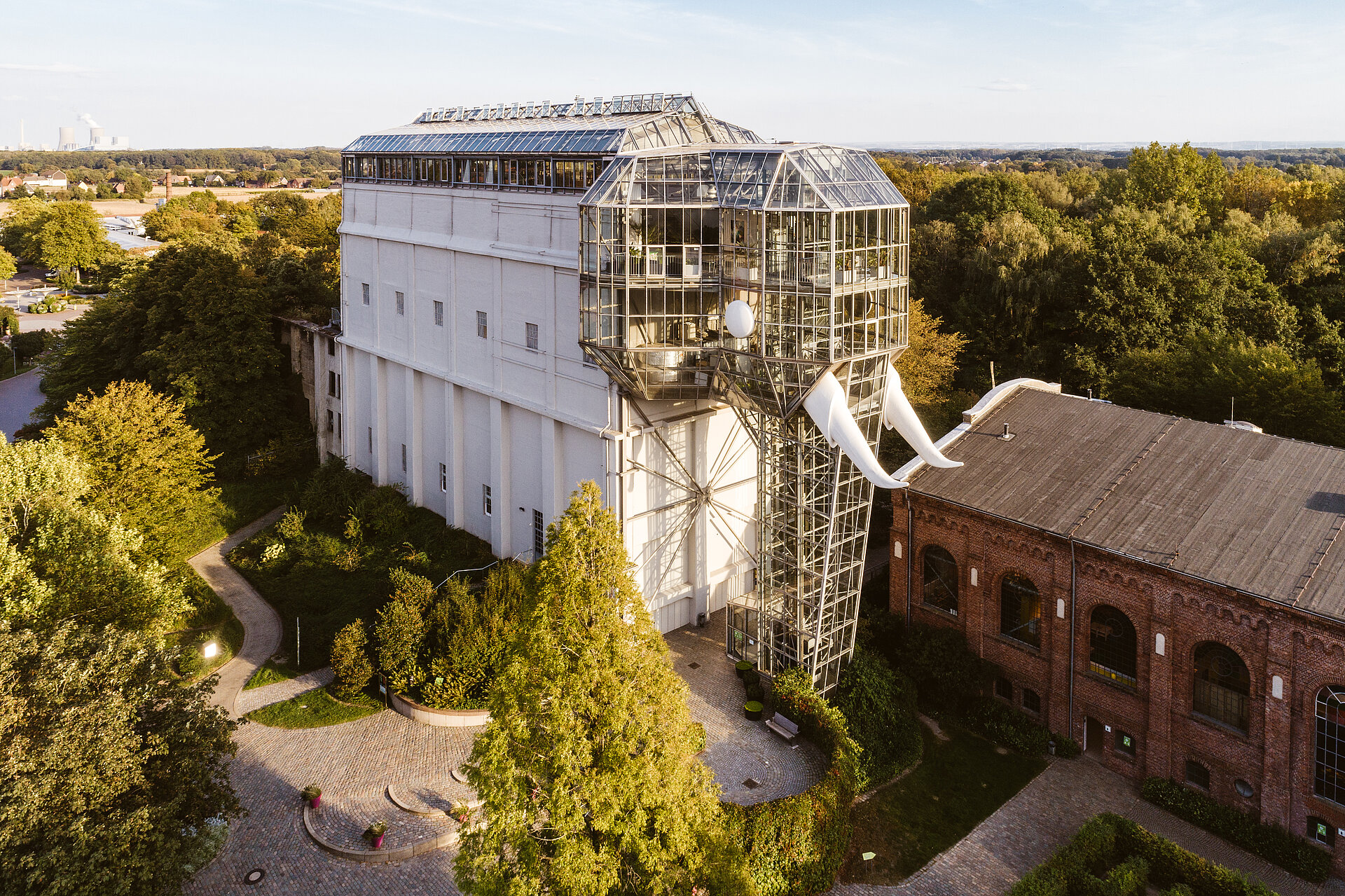 Glaselefant im Maximilianpark Hamm.