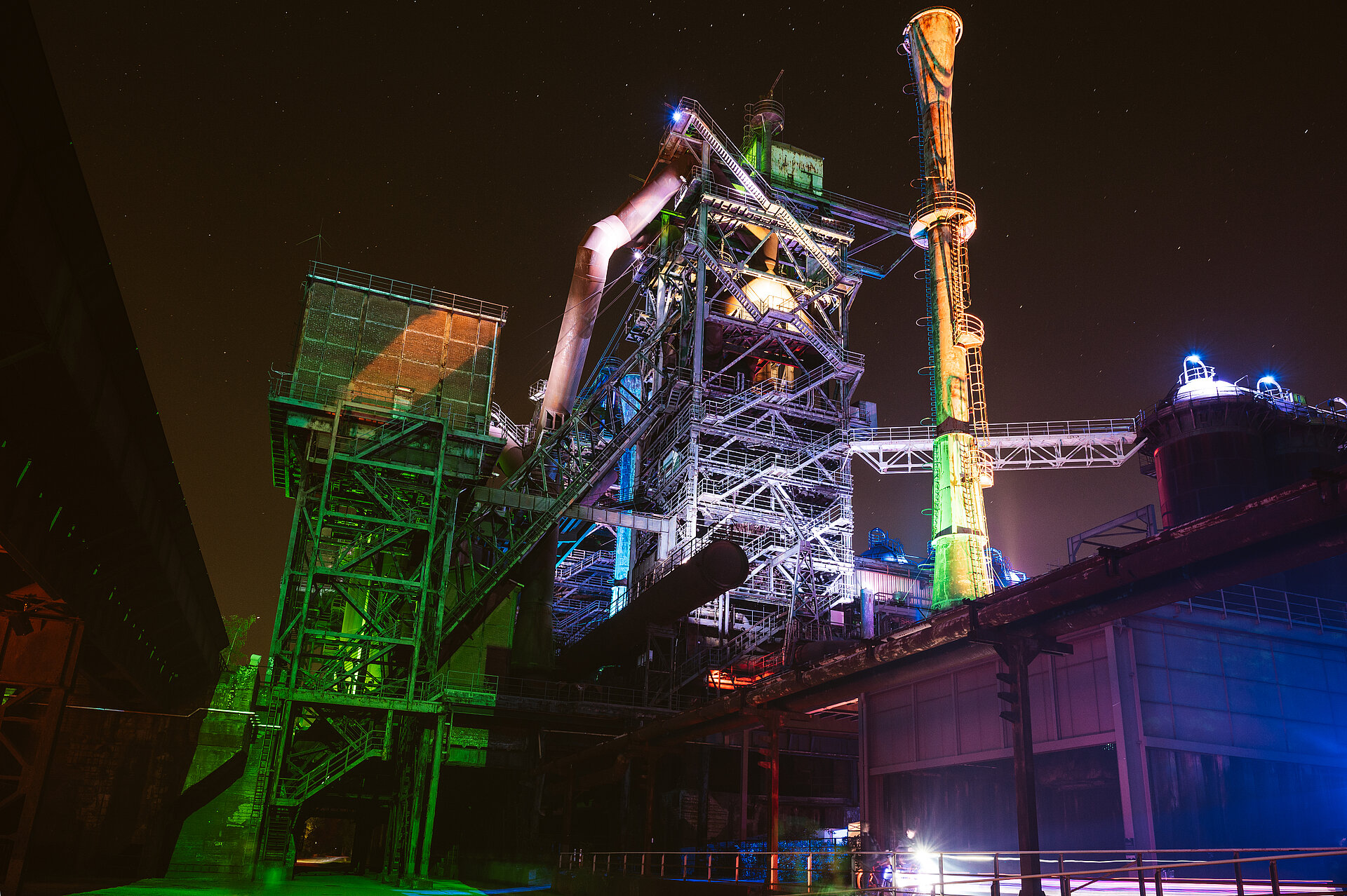 Der Landschaftspark Duisburg-Nord ist ein Ankerpunkt auf der Route Industriekultur.