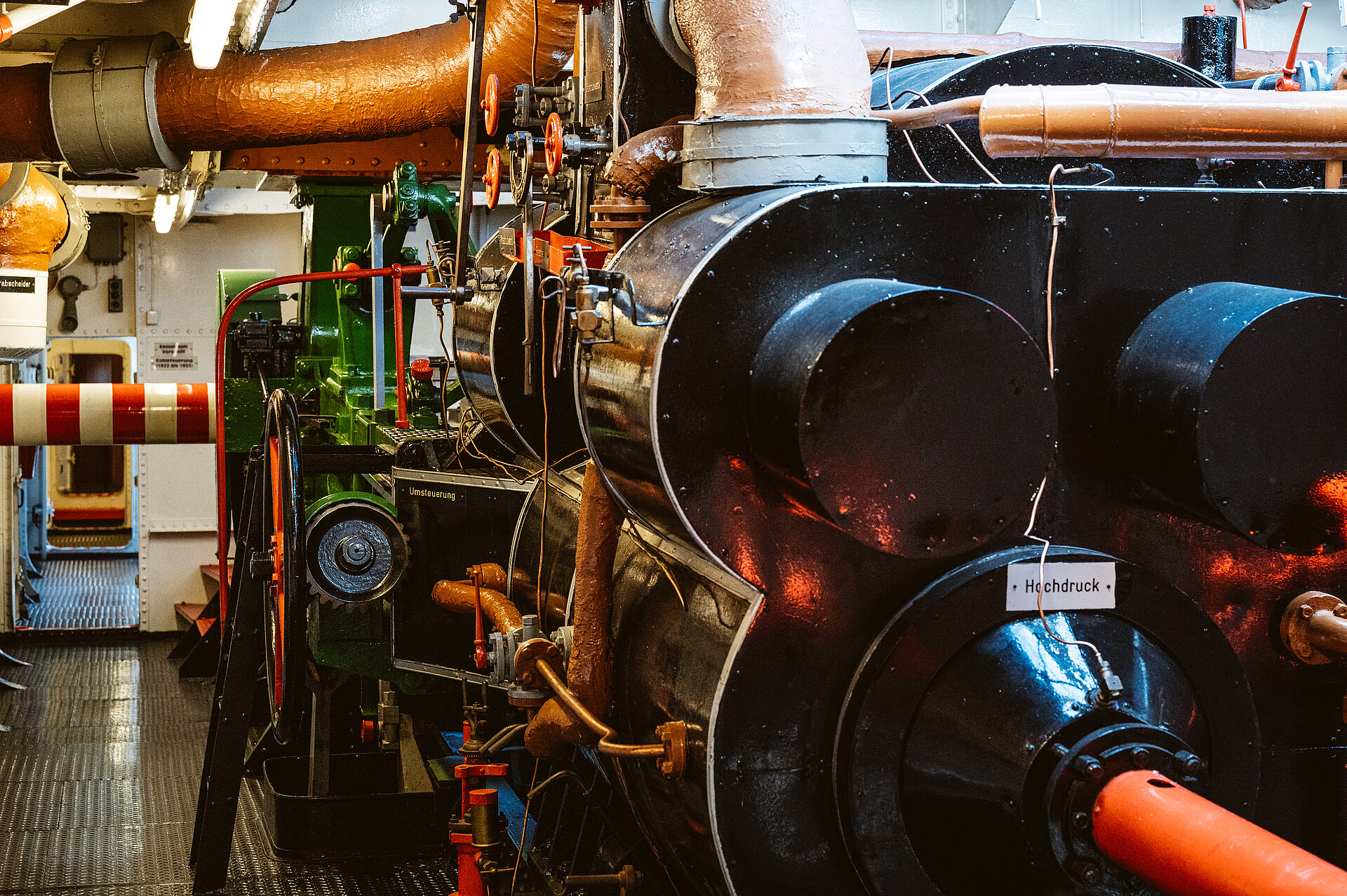 Eines der Museumsschiffe.