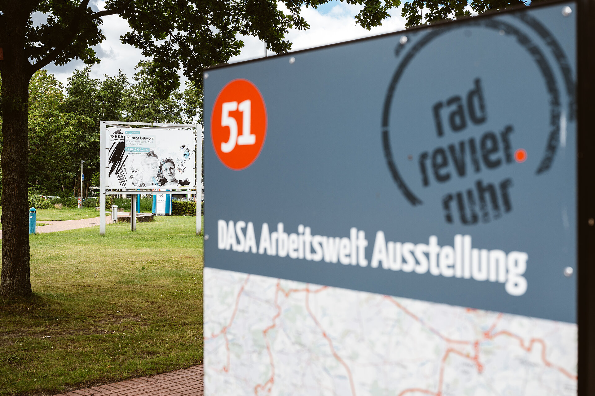 Standort im radrevier.ruhr: die DASA Arbeitswelt Ausstellung in Dortmund.