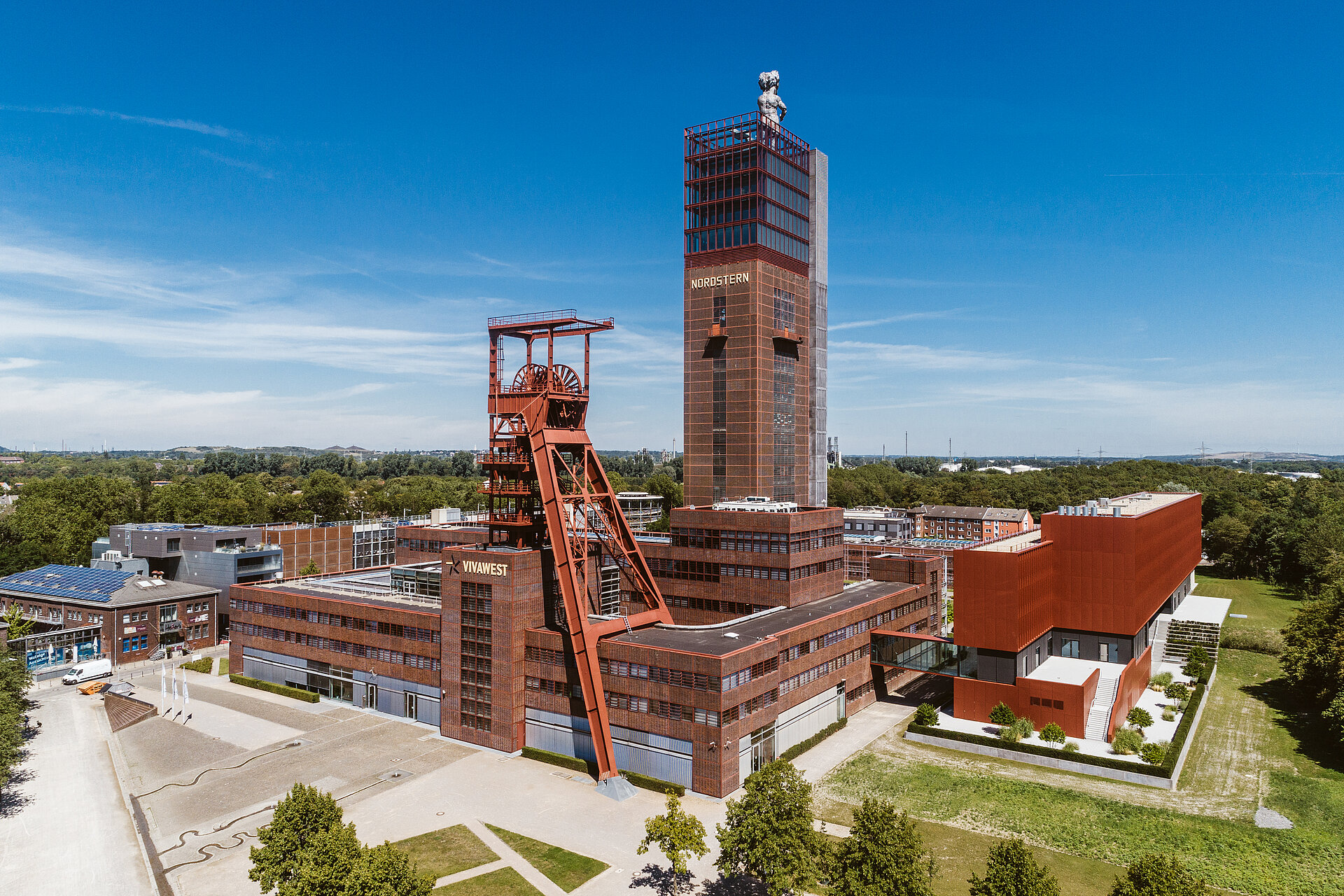 Der Nordsternpark Gelsenkirchen ist ein Ankerpunkt auf der Route Industriekultur.