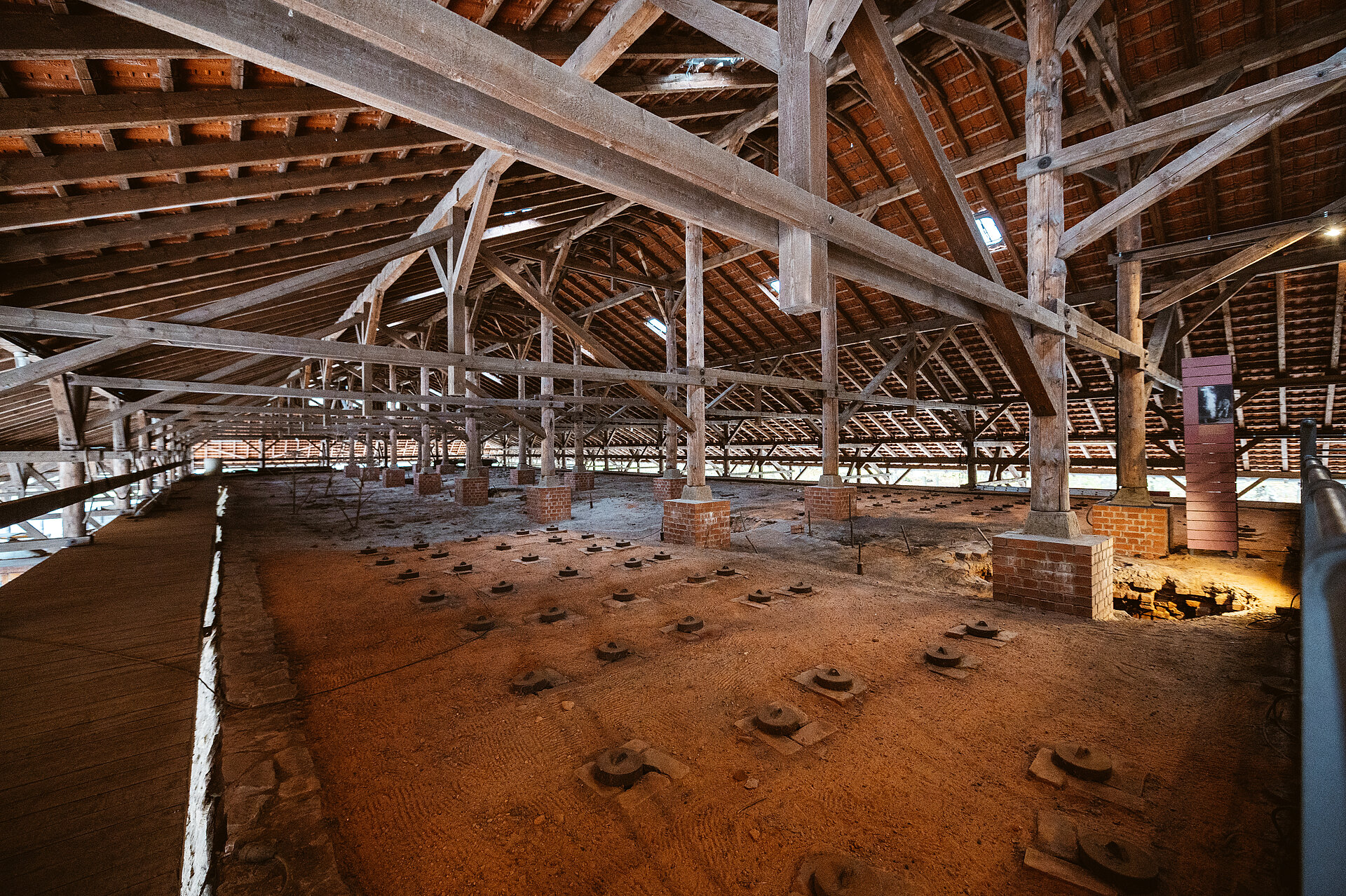 Blick in die Ausstellungsbereiche der Zeche Nachtigall in Witten.