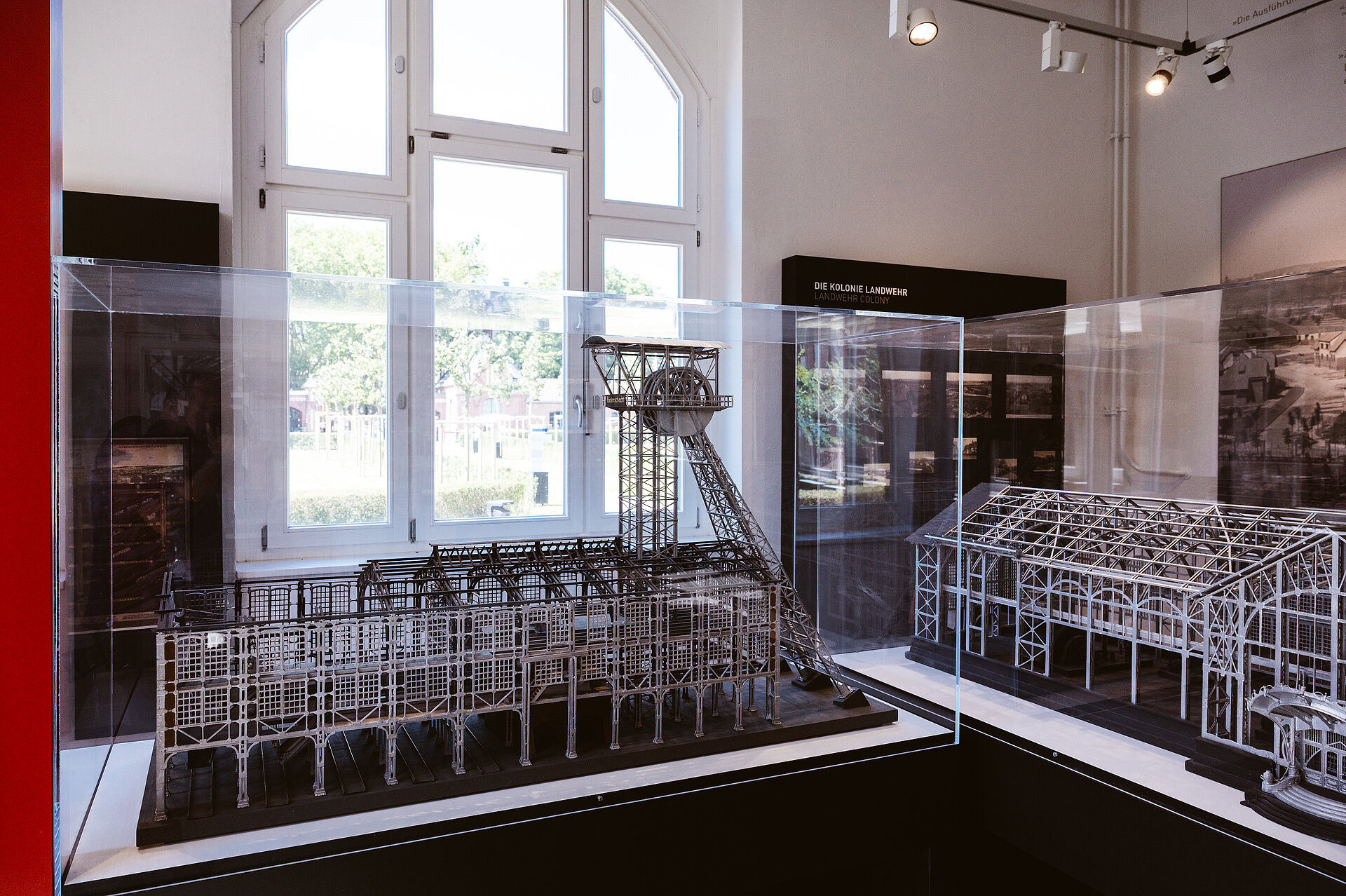 Die Dauerausstellung im historischen Verwaltungsgebäude erzählt die Geschichte der Zeche Zollern in Dortmund.