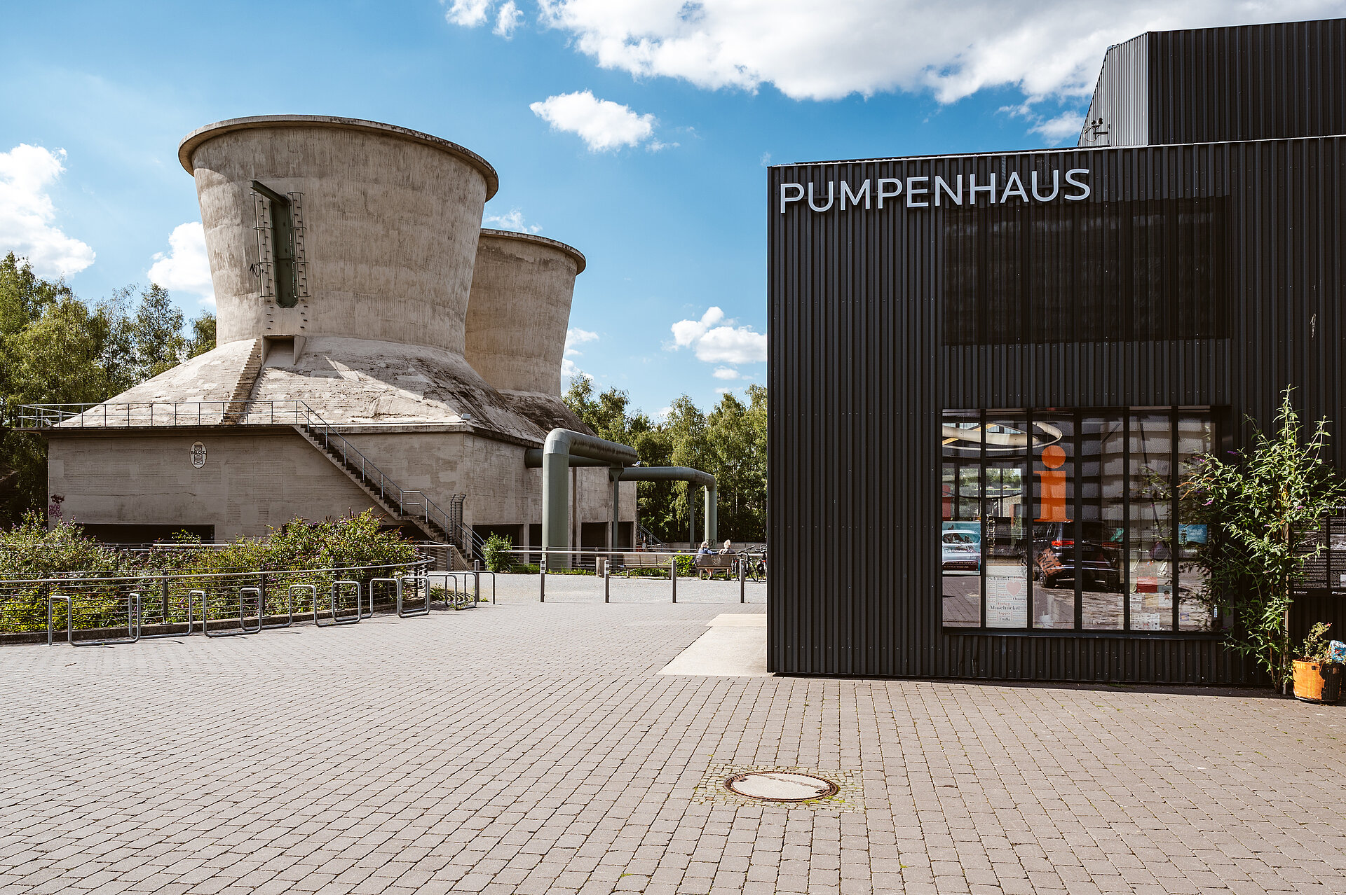 Das Pumpenhaus der Jahrhunderthalle Bochum.