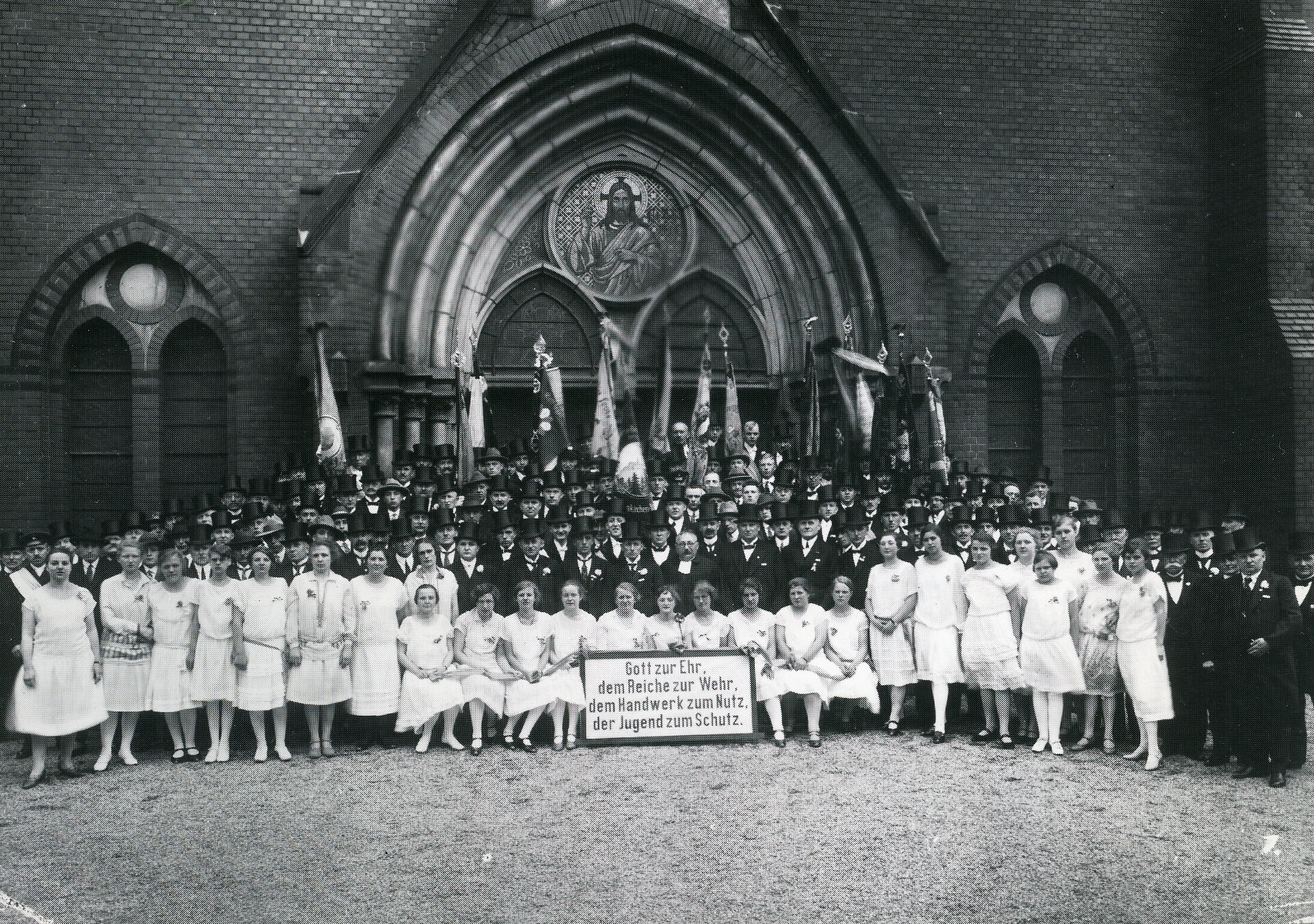 Jahresfeier des evangelischen Meister- und Gesellenvereins, Christuskirche, 1927.