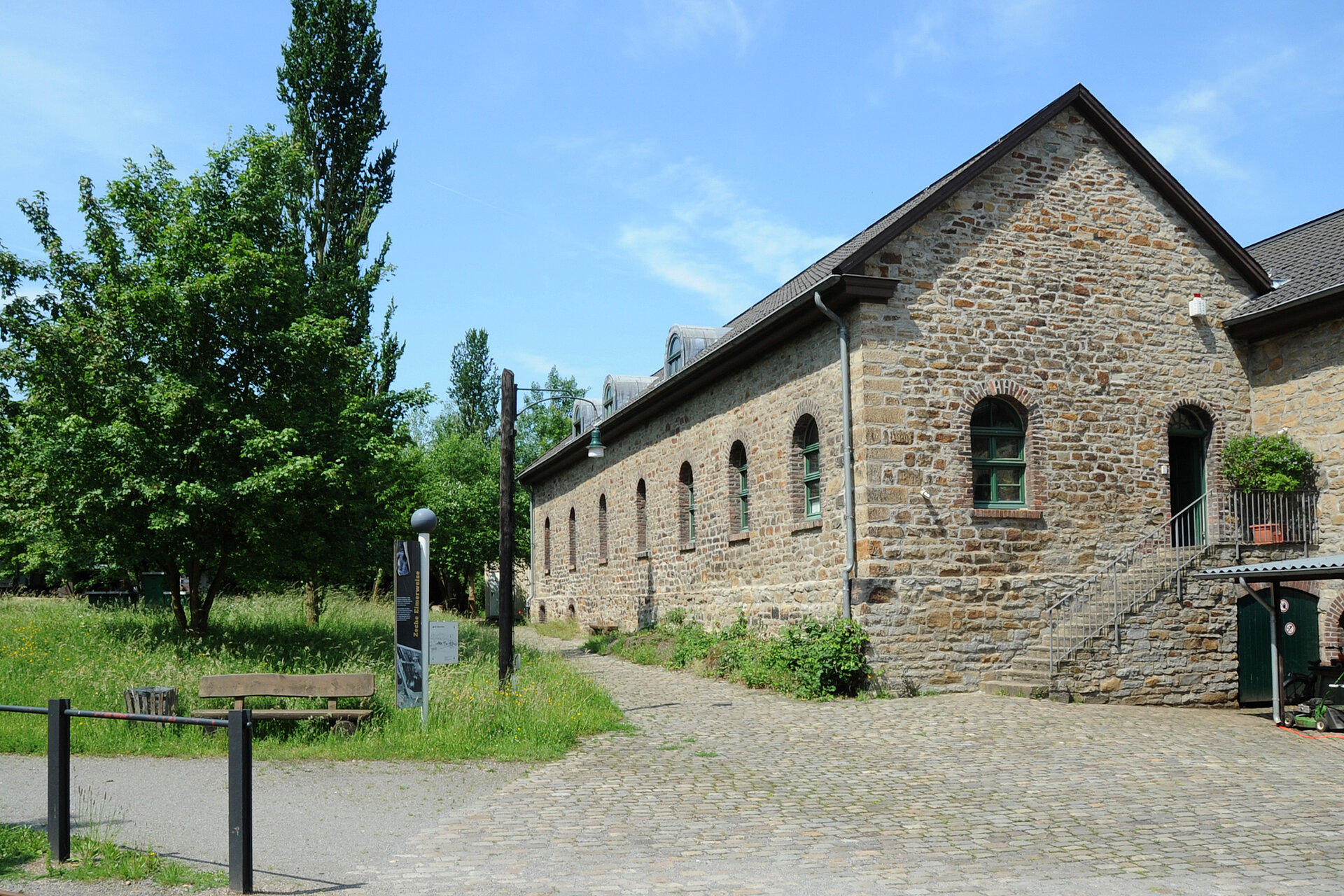 Das historische Betriebsgebäude der Zeche Nachtigall in Witten.