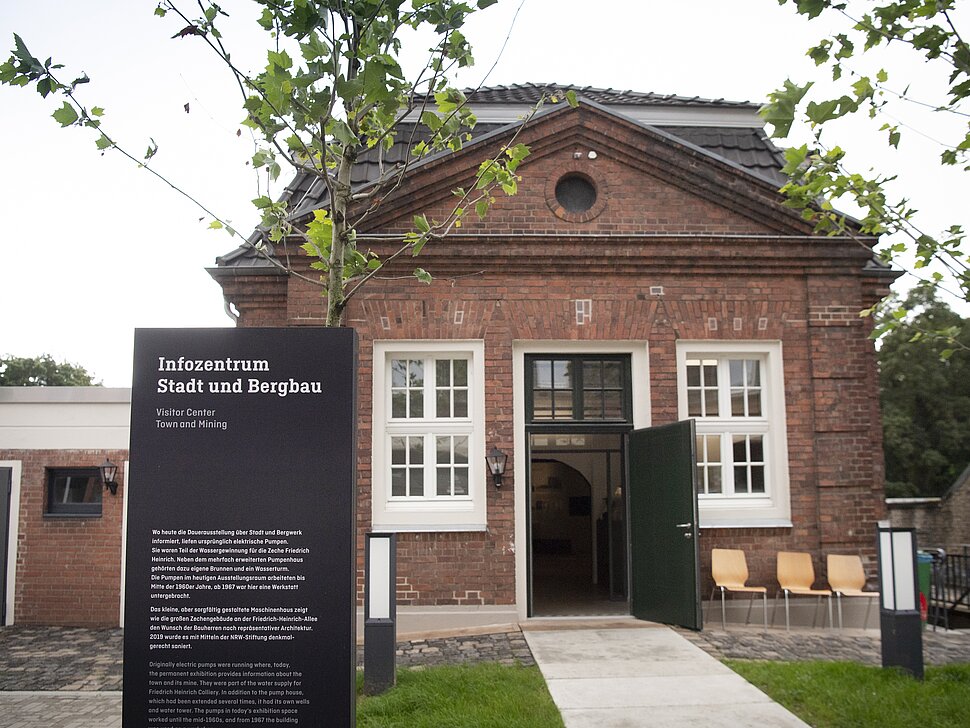 Stadt und Bergbau sind Themen im gleichnamigen Infozentrum auf Friedrich Heinrich.