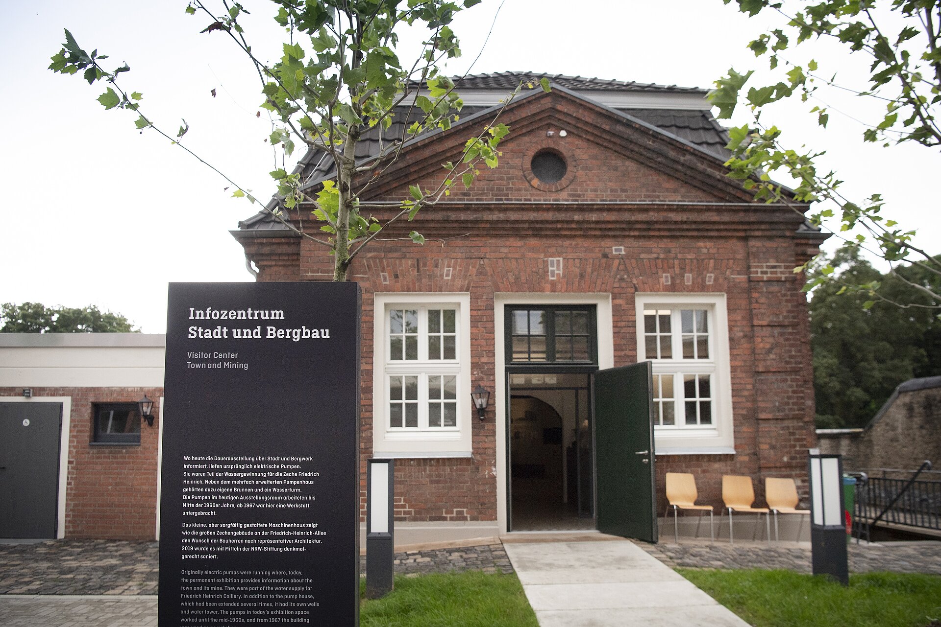 Stadt und Bergbau sind Themen im gleichnamigen Infozentrum auf Friedrich Heinrich.