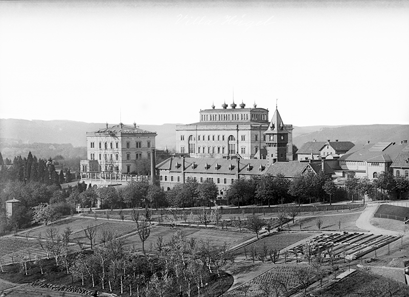 Villa Hügel, Essen, um 1900.