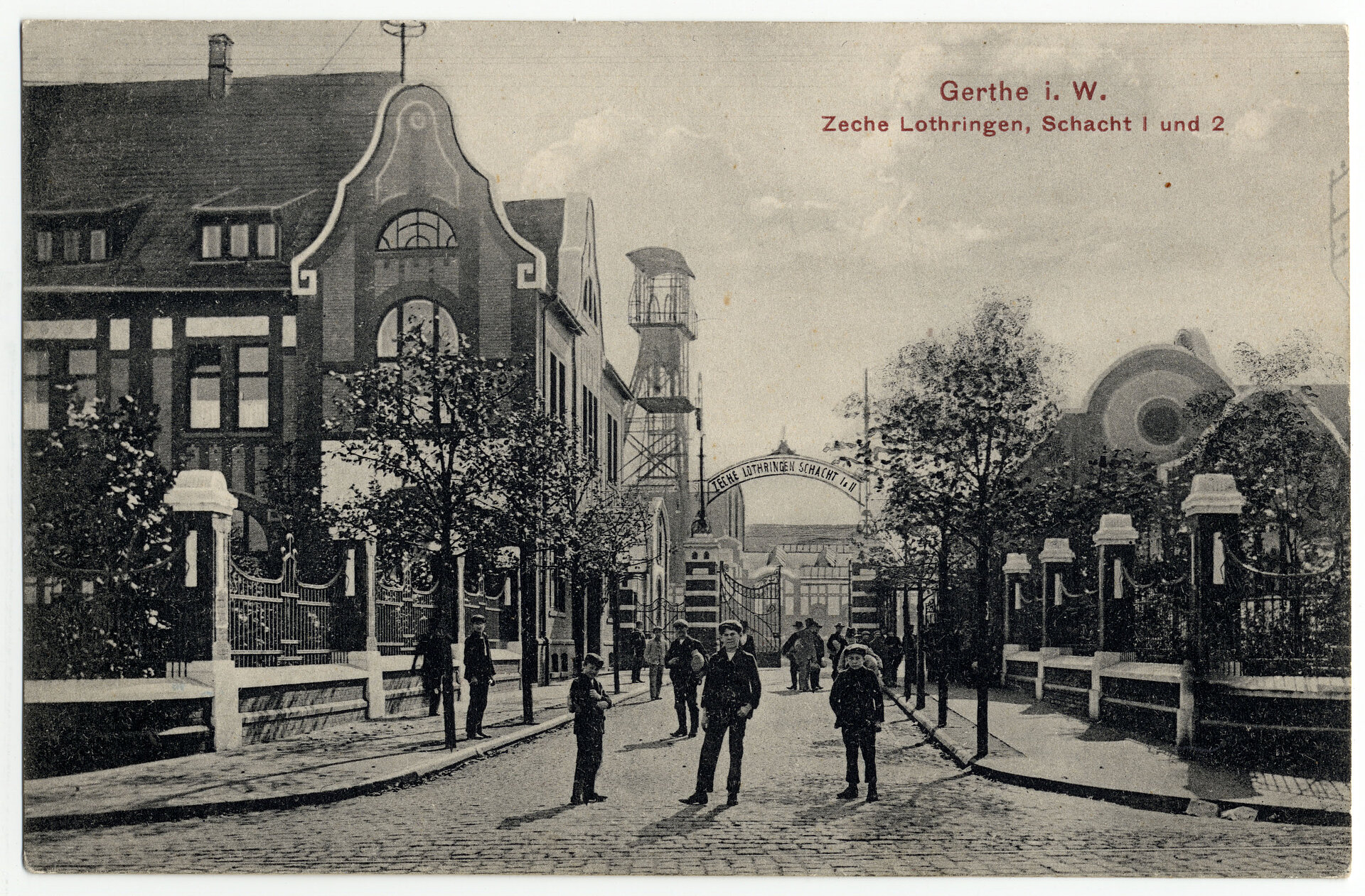 Zeche Lothringen um 1910.