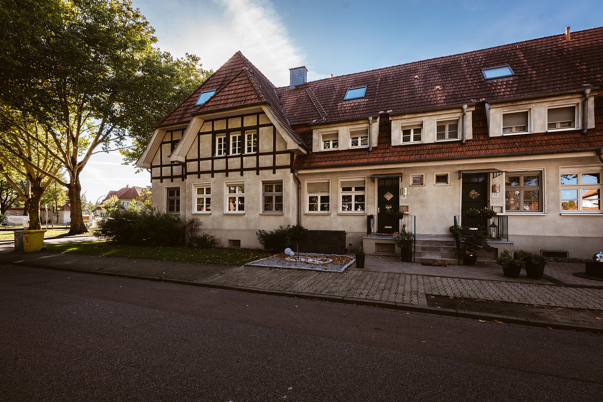 Die Gartenstadt Welheim in Bottrop.