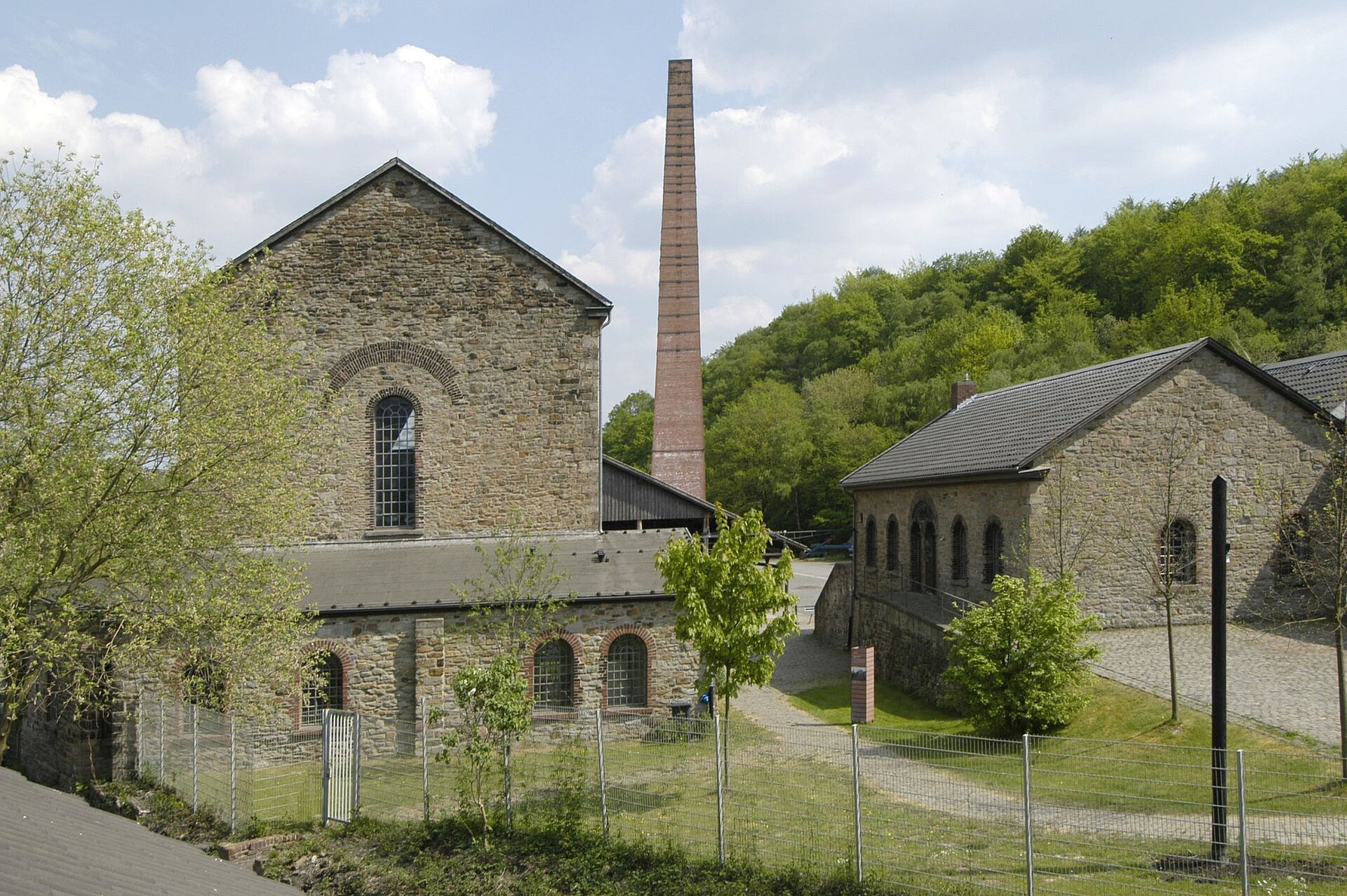 Das historische Betriebsgebäude der Zeche Nachtigall in Witten.     