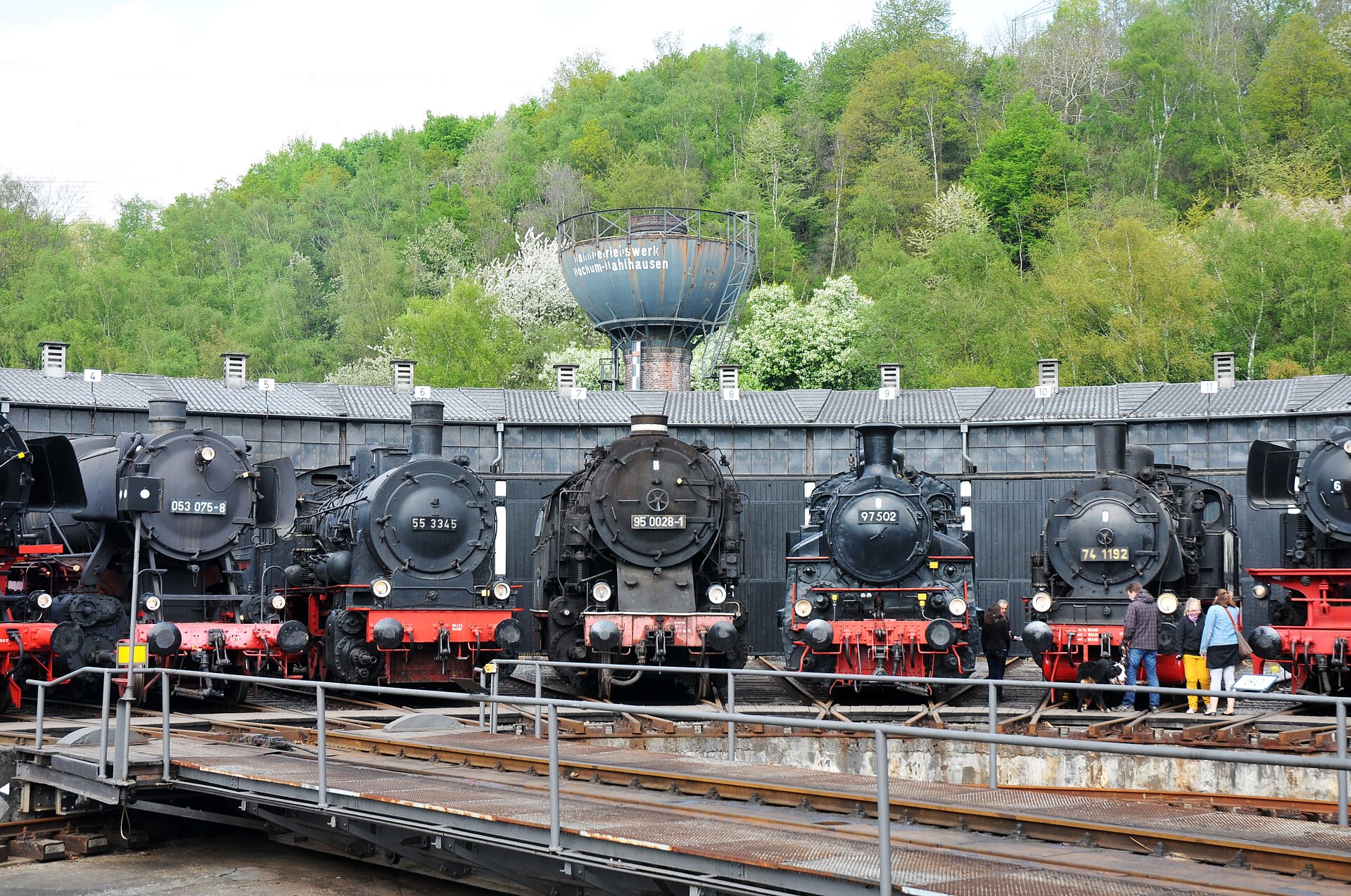 Lokparade im Eisenbahnmuseum Bochum.