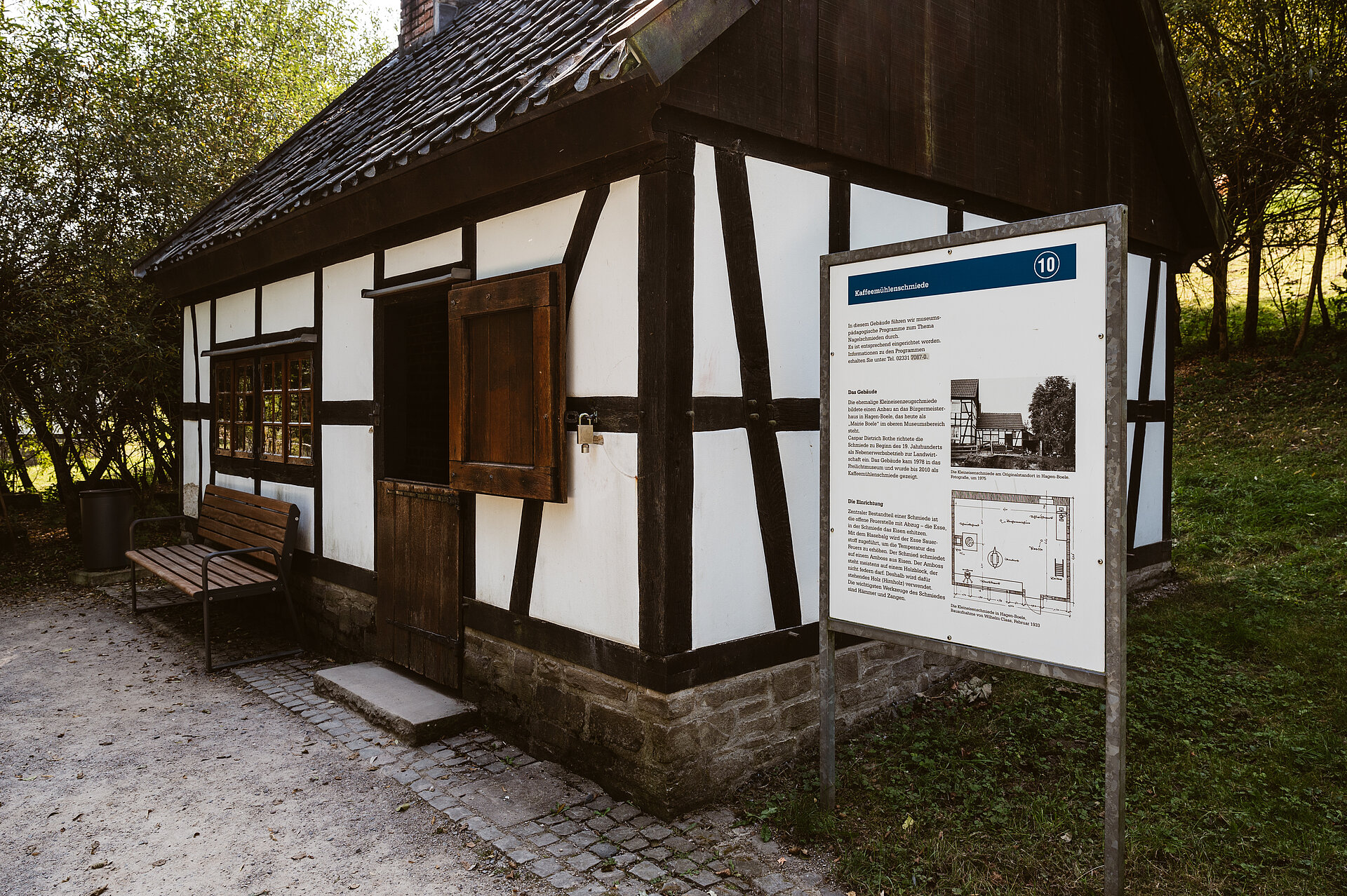 Kaffeemühlenschmiede im Freilichtmuseum Hagen.