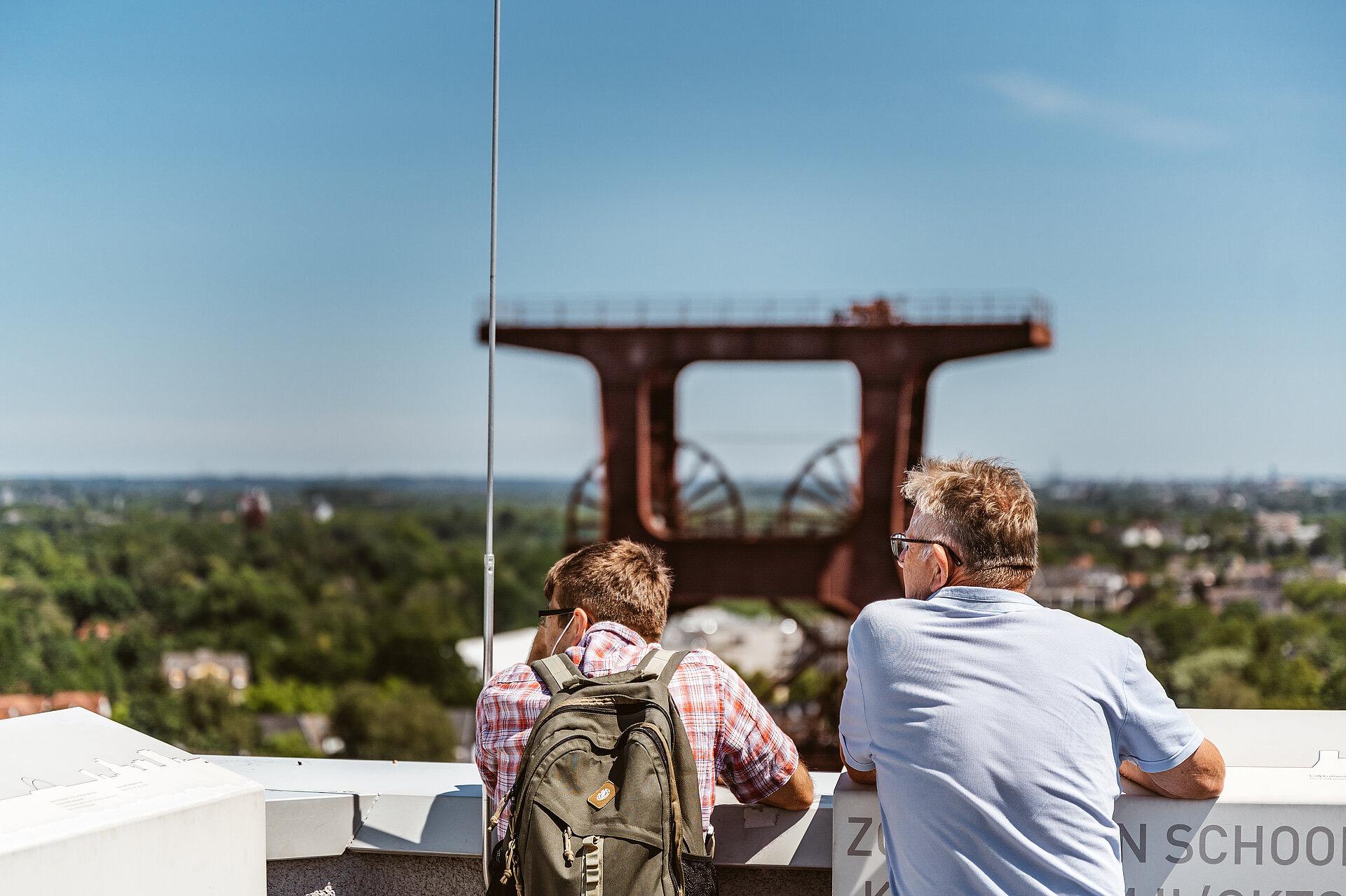 Der Zentralförderschacht XII der Zeche Zollverein in Essen.