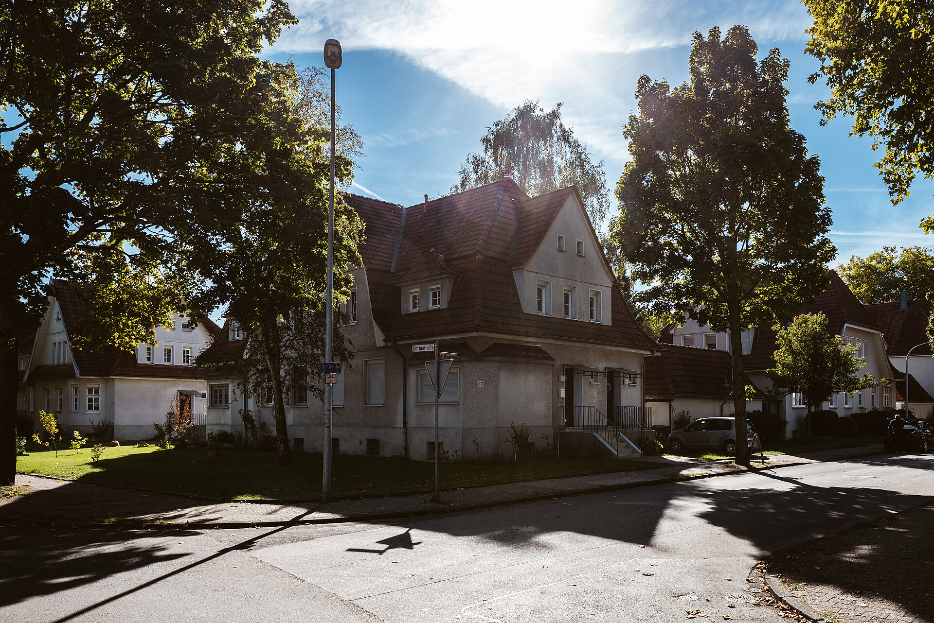 Die Gartenstadt Welheim in Bottrop.