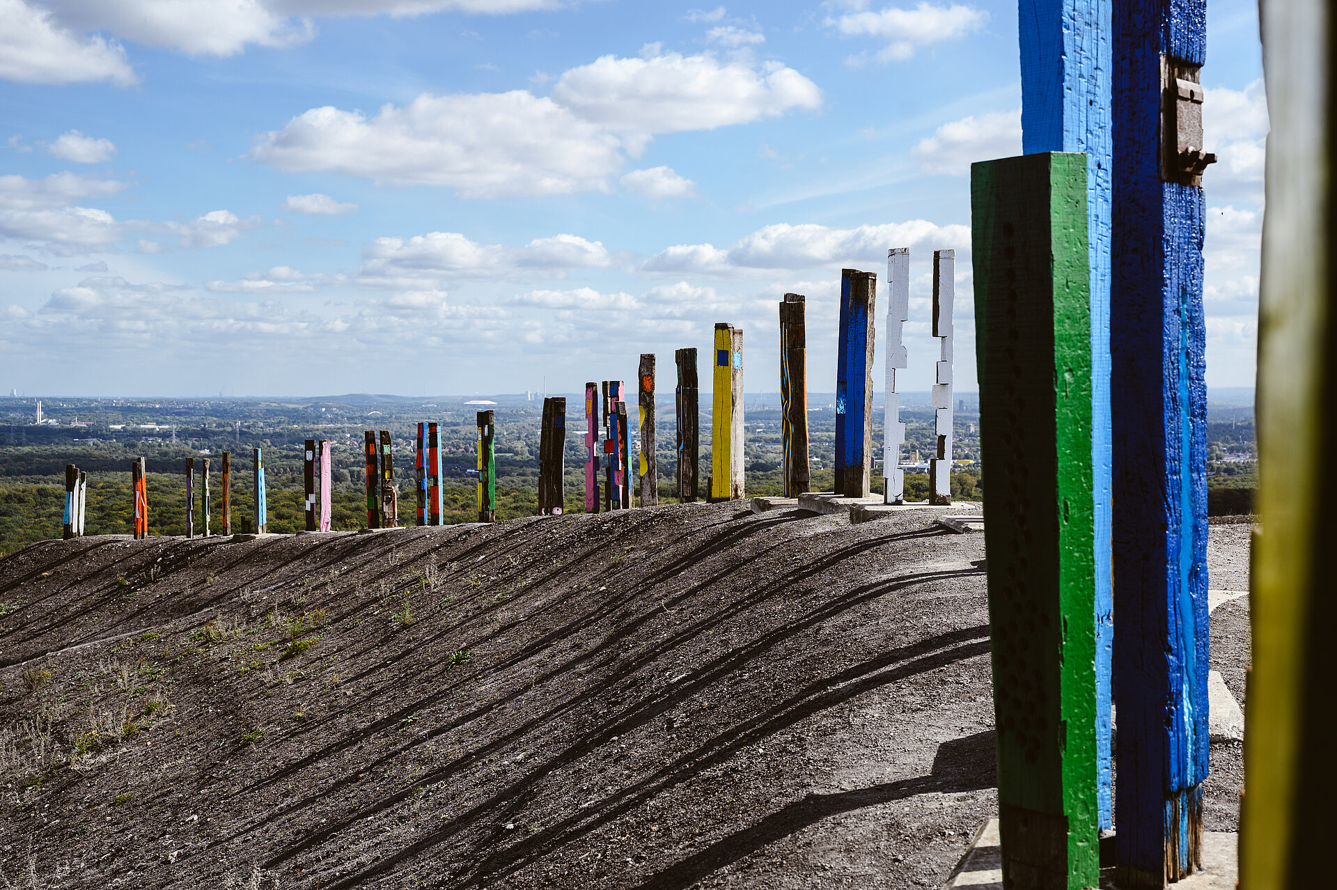Die Halde Haniel in Bottrop ist ein Panorama auf der Route Industriekultur.