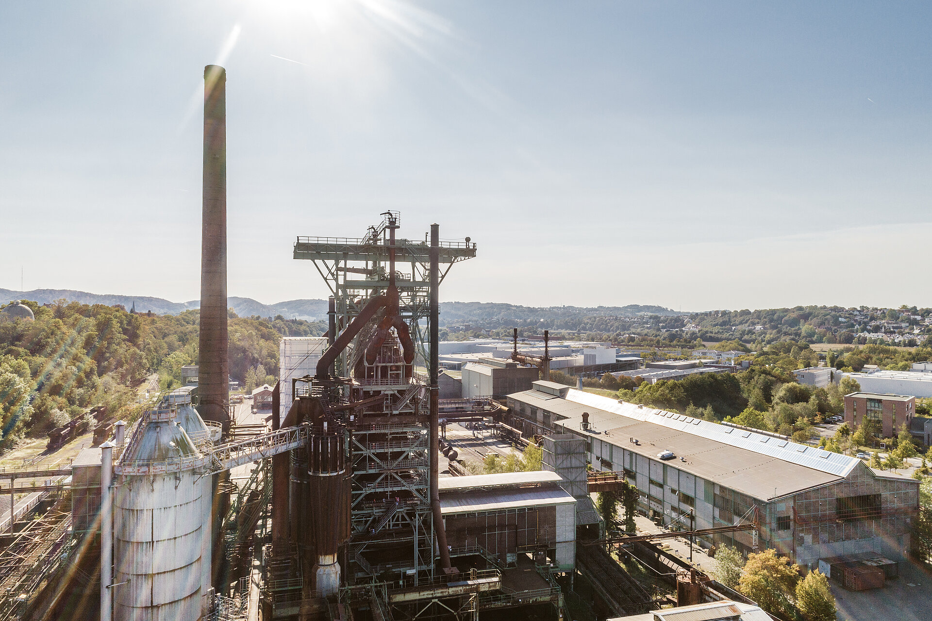 Die Henrichshütte Hattingen von oben.