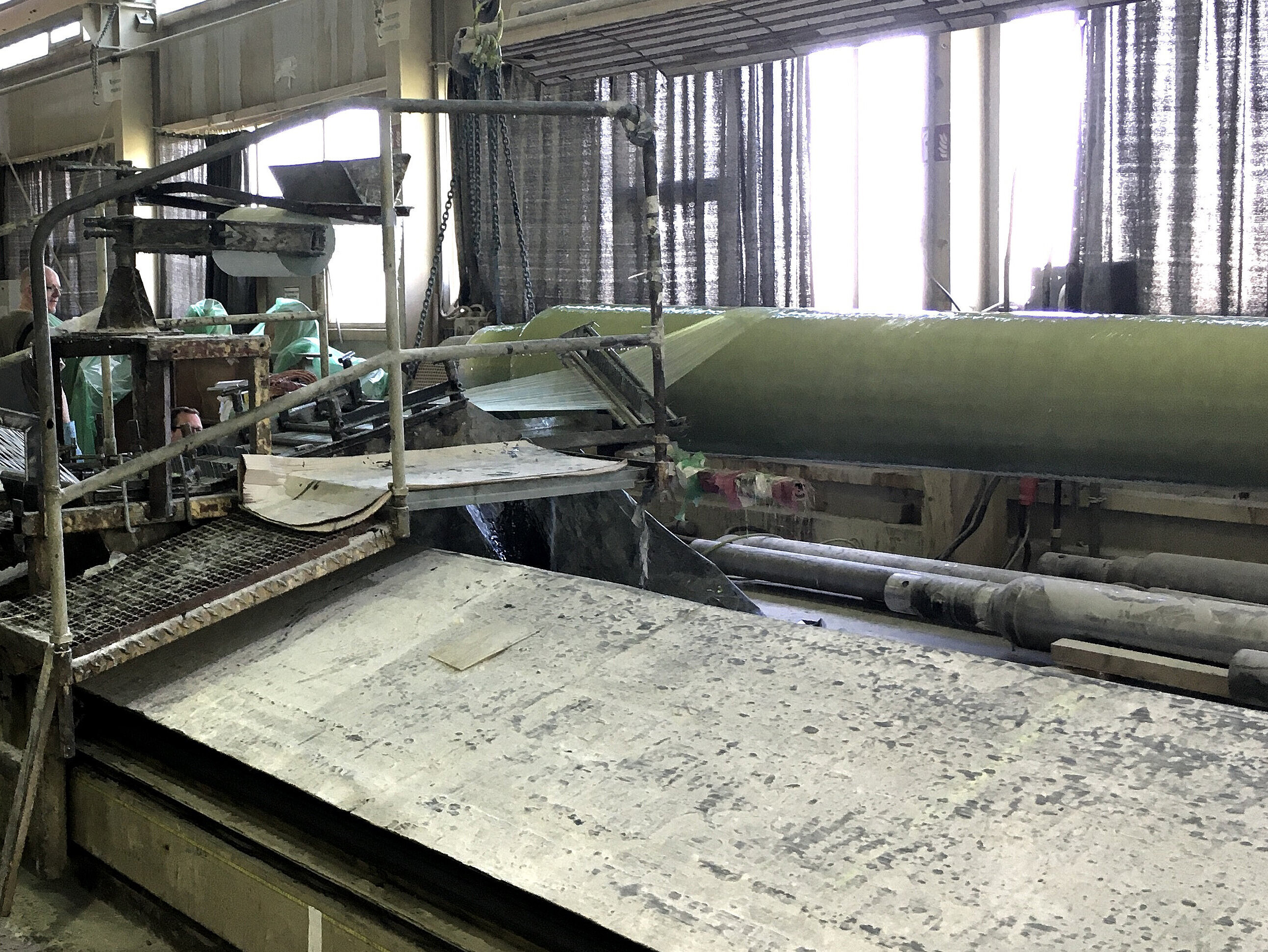 Blick in die Werkstatt der Firma IBK Fibertec GmbH in Büren: Wickeldorn aus Metall.
