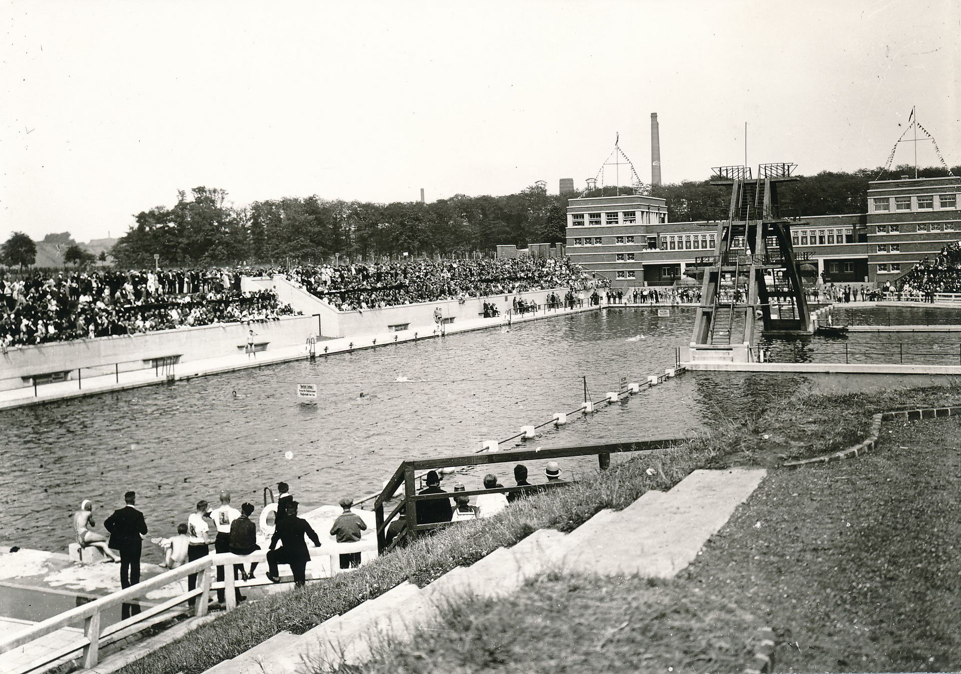 Volksfreibad Wittringen um 1927.