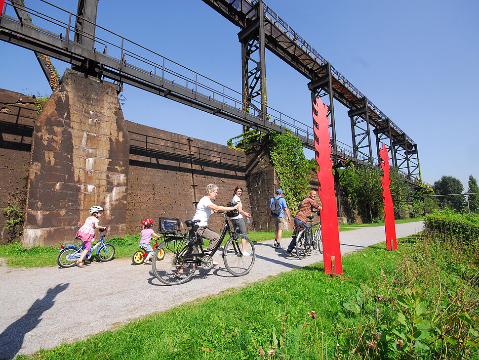Ein Paradies auch für Radfahrer: der Landschaftspark Duisburg-Nord.